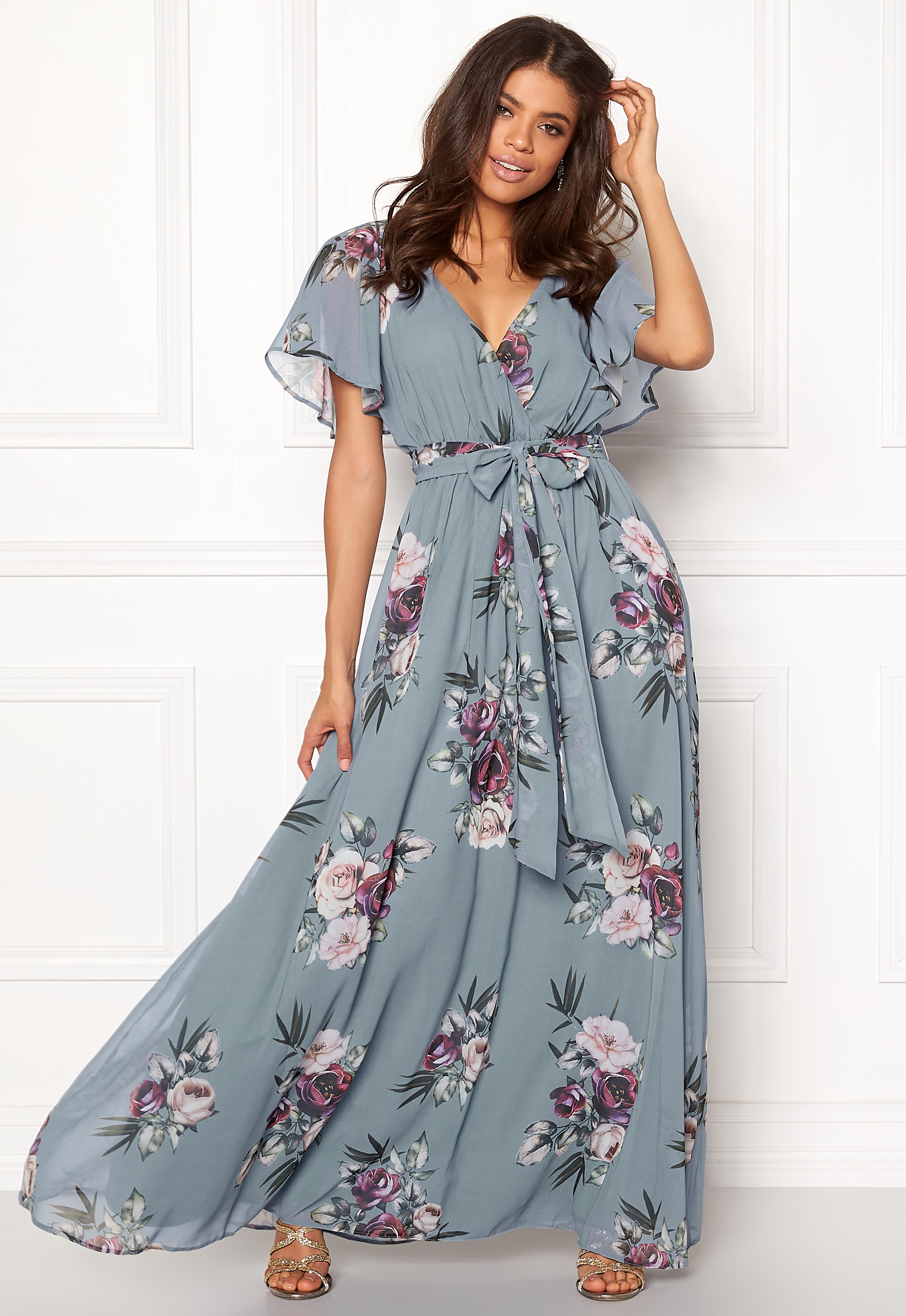 Flutter Floral Maxi Dress