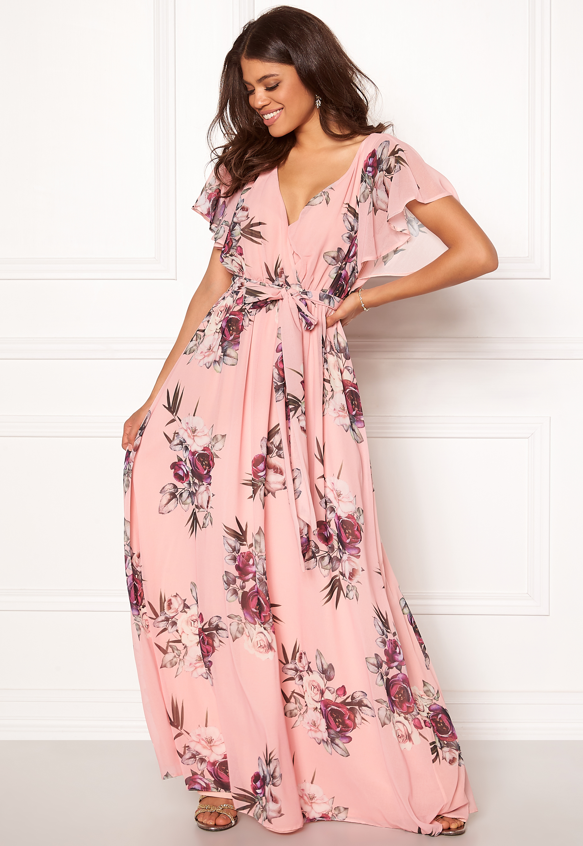 Flutter Floral Maxi Dress