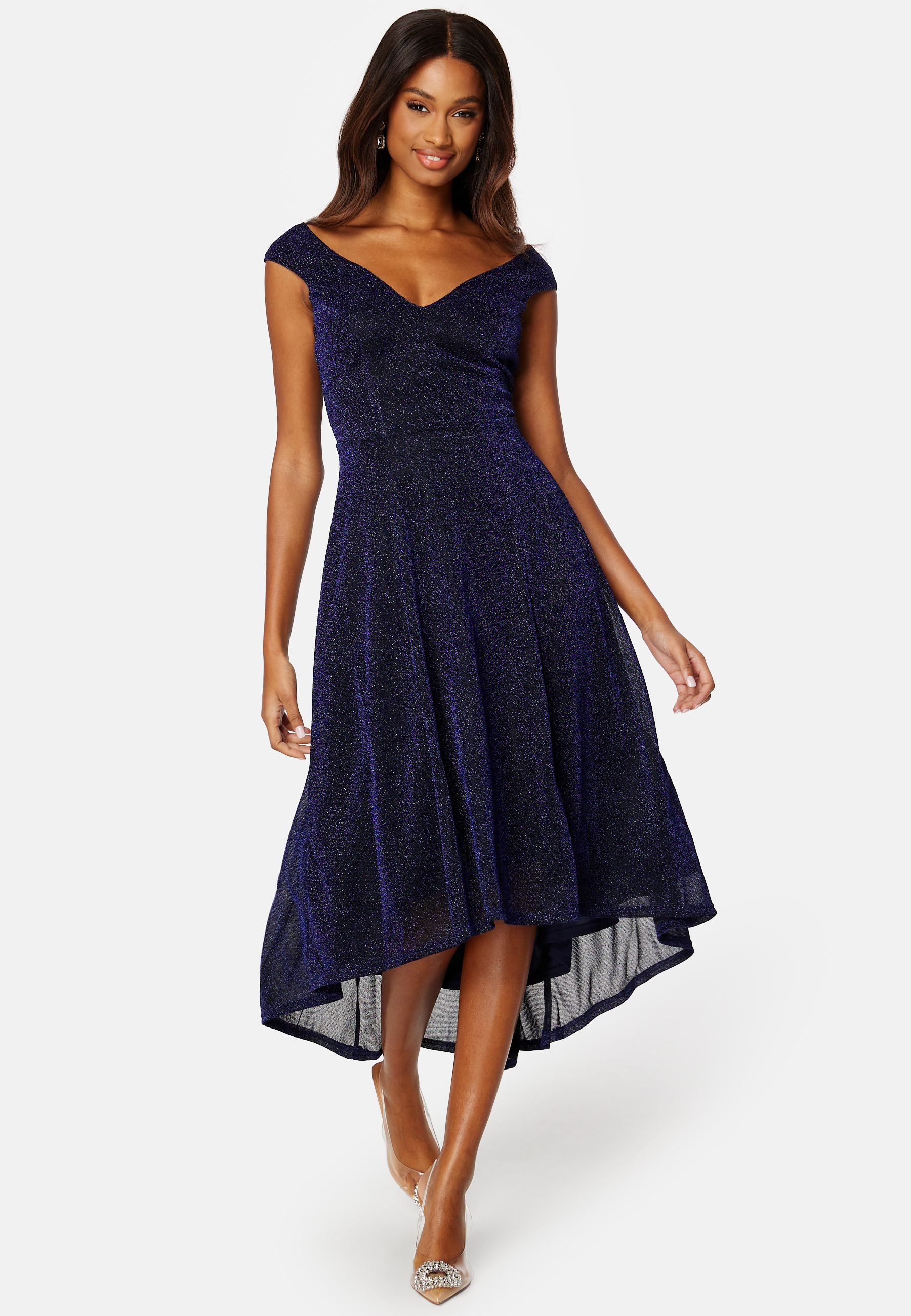 Glitter High Low Midi Dress 2