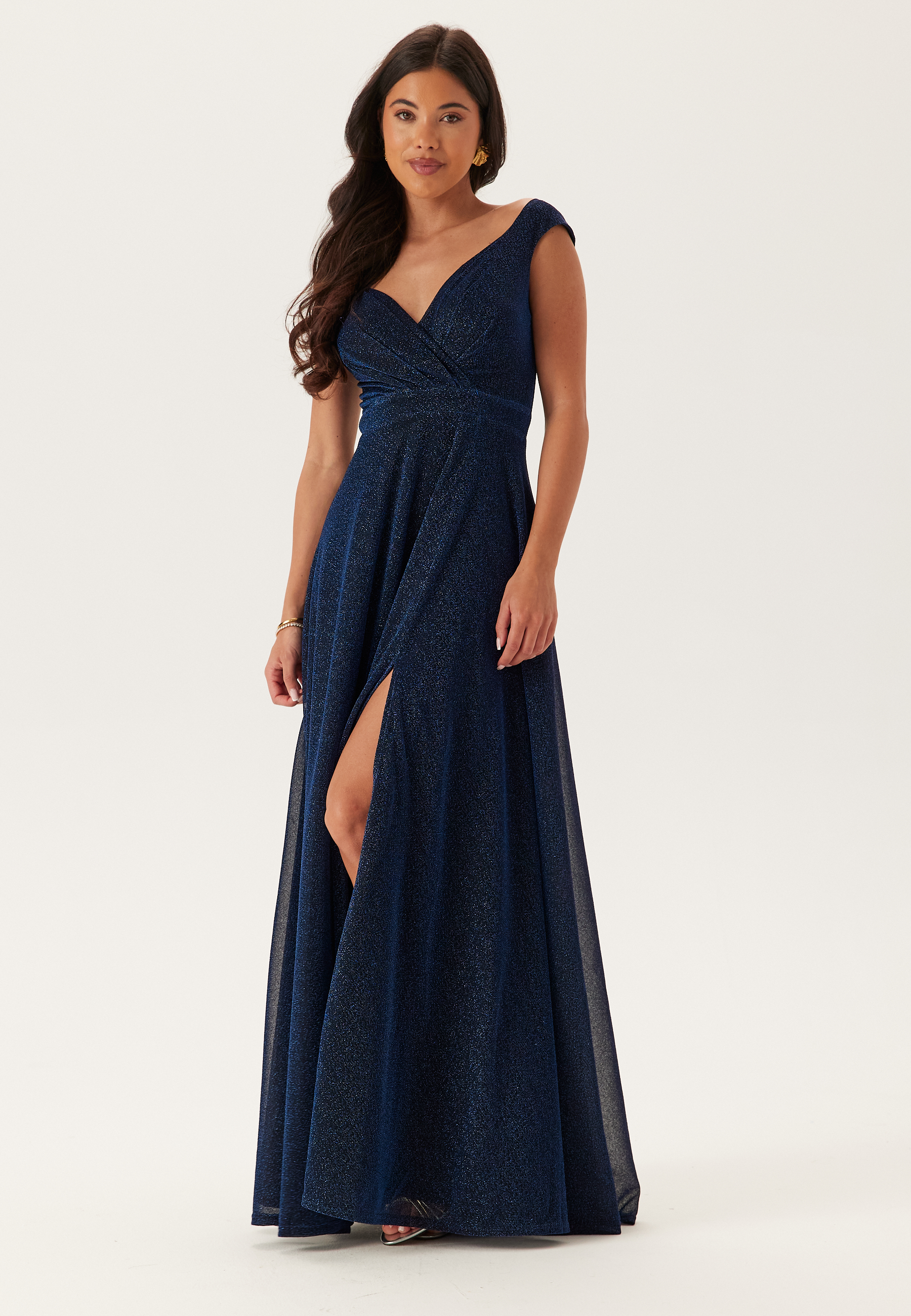 Glitter Wrap Maxi Dress 2