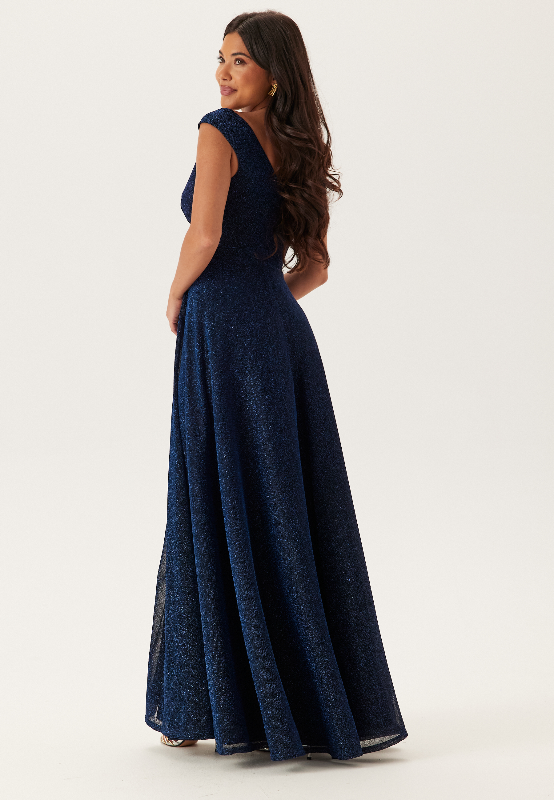 Glitter Wrap Maxi Dress 3