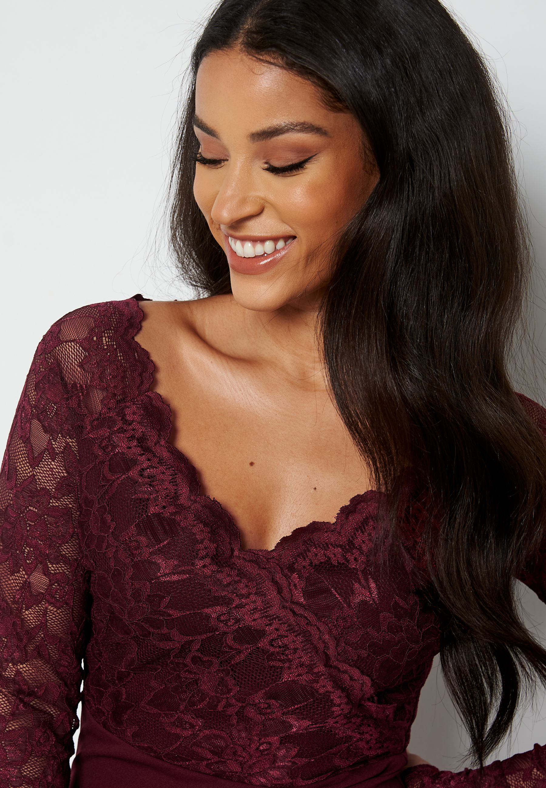 Lace Trim Maxi Dress 3