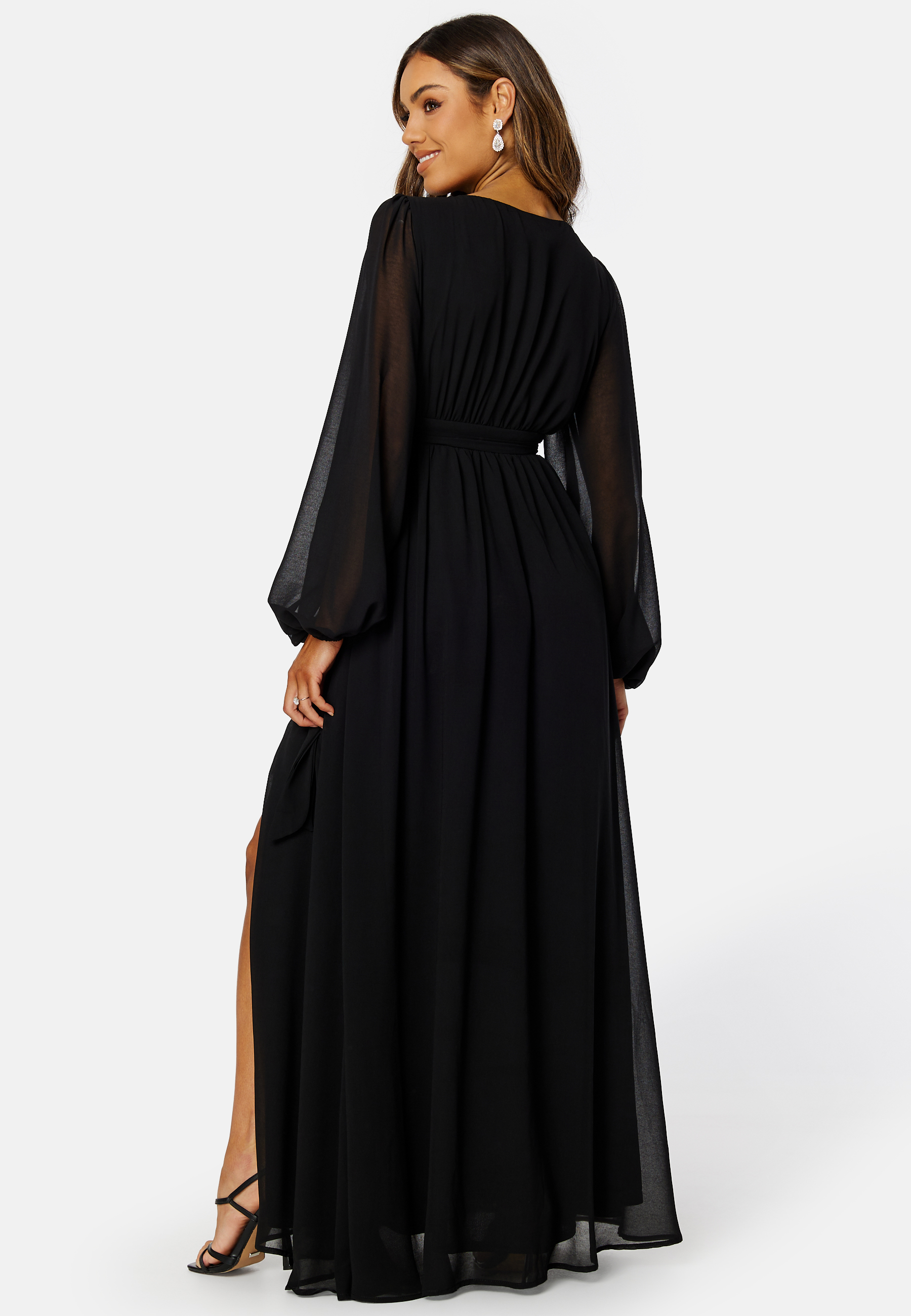 Long Sleeve Chiffon Dress 2