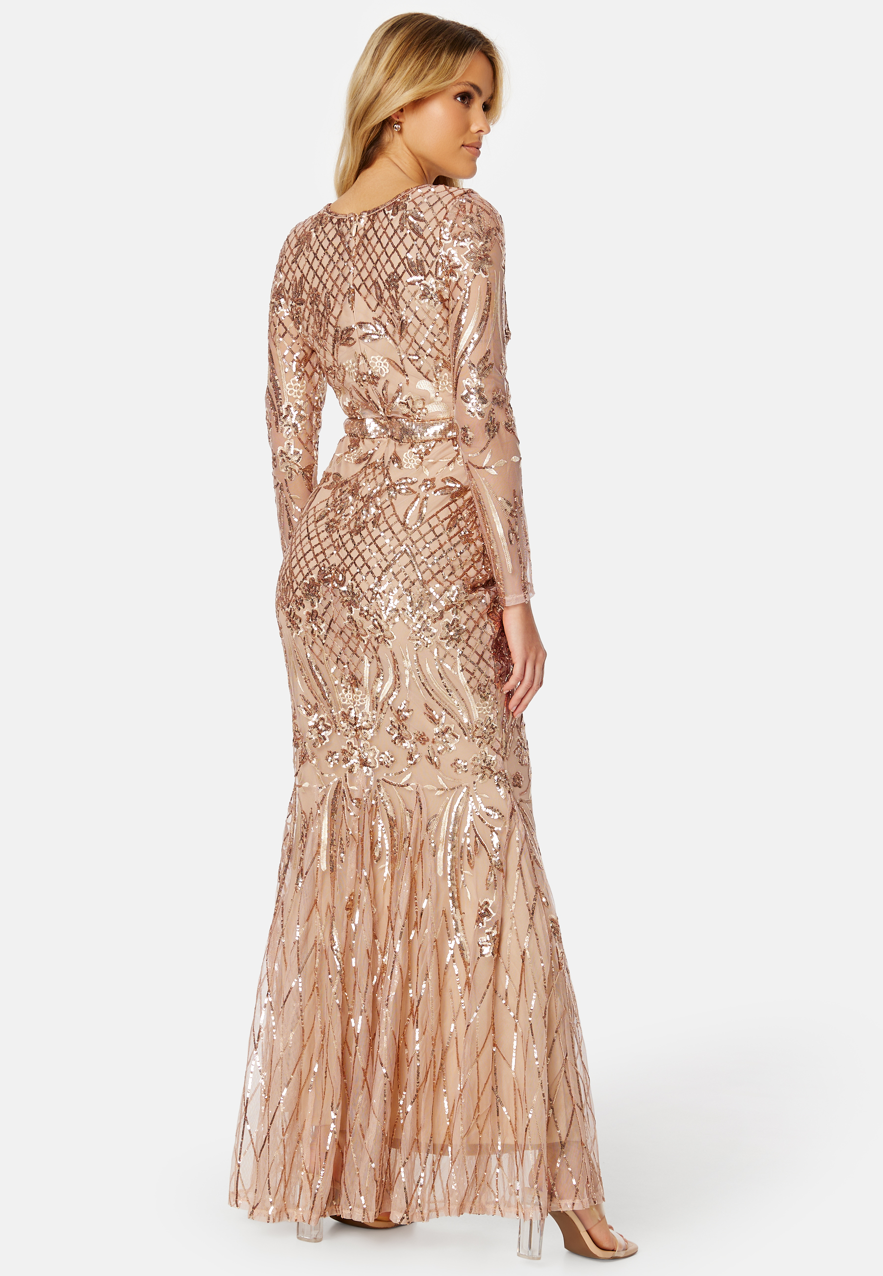 Long Sleeve Sequin Maxi Dress 2