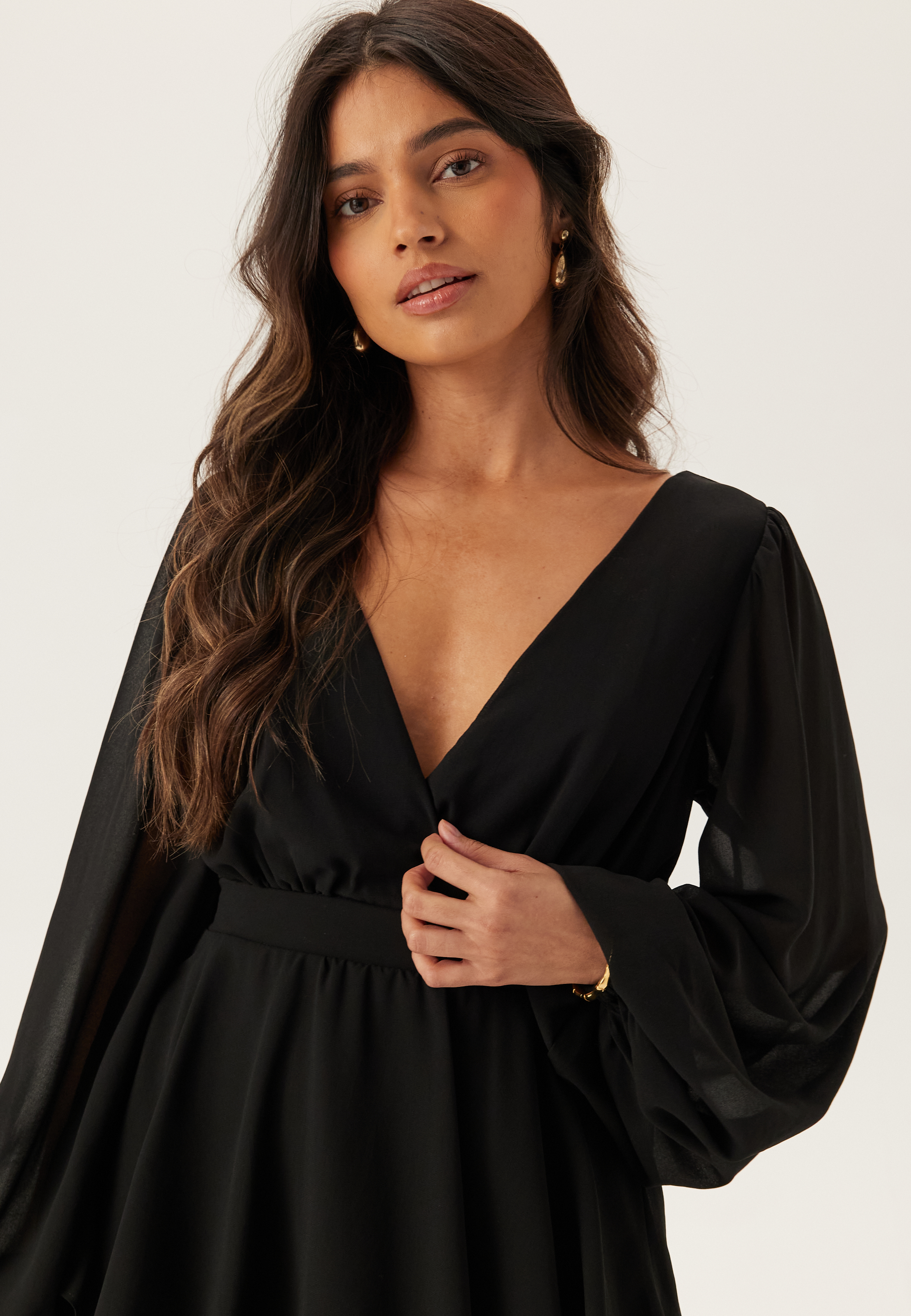 Long Sleeve Tiered Midi Dress 6