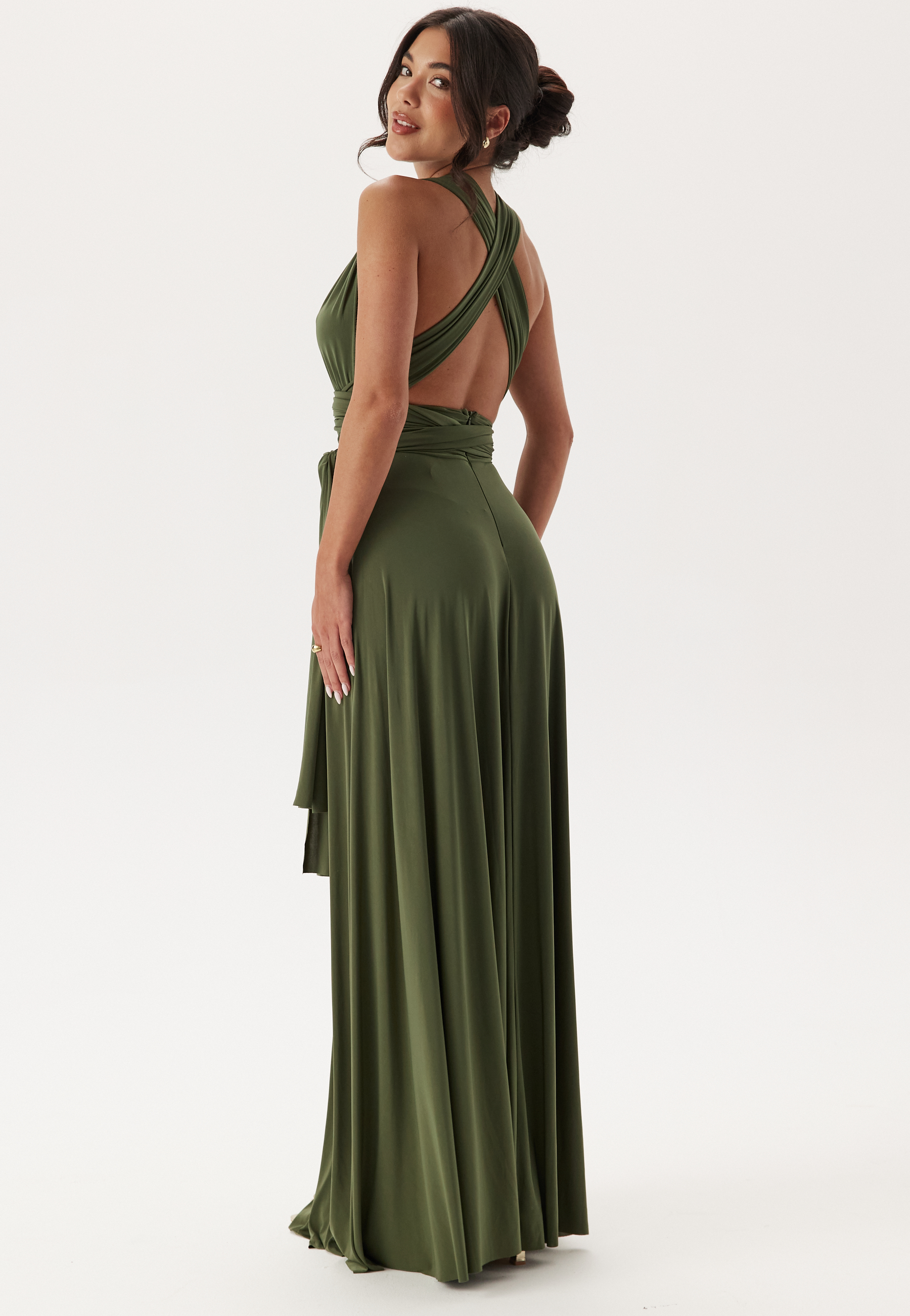Multi Tie Maxi Dress Split 2