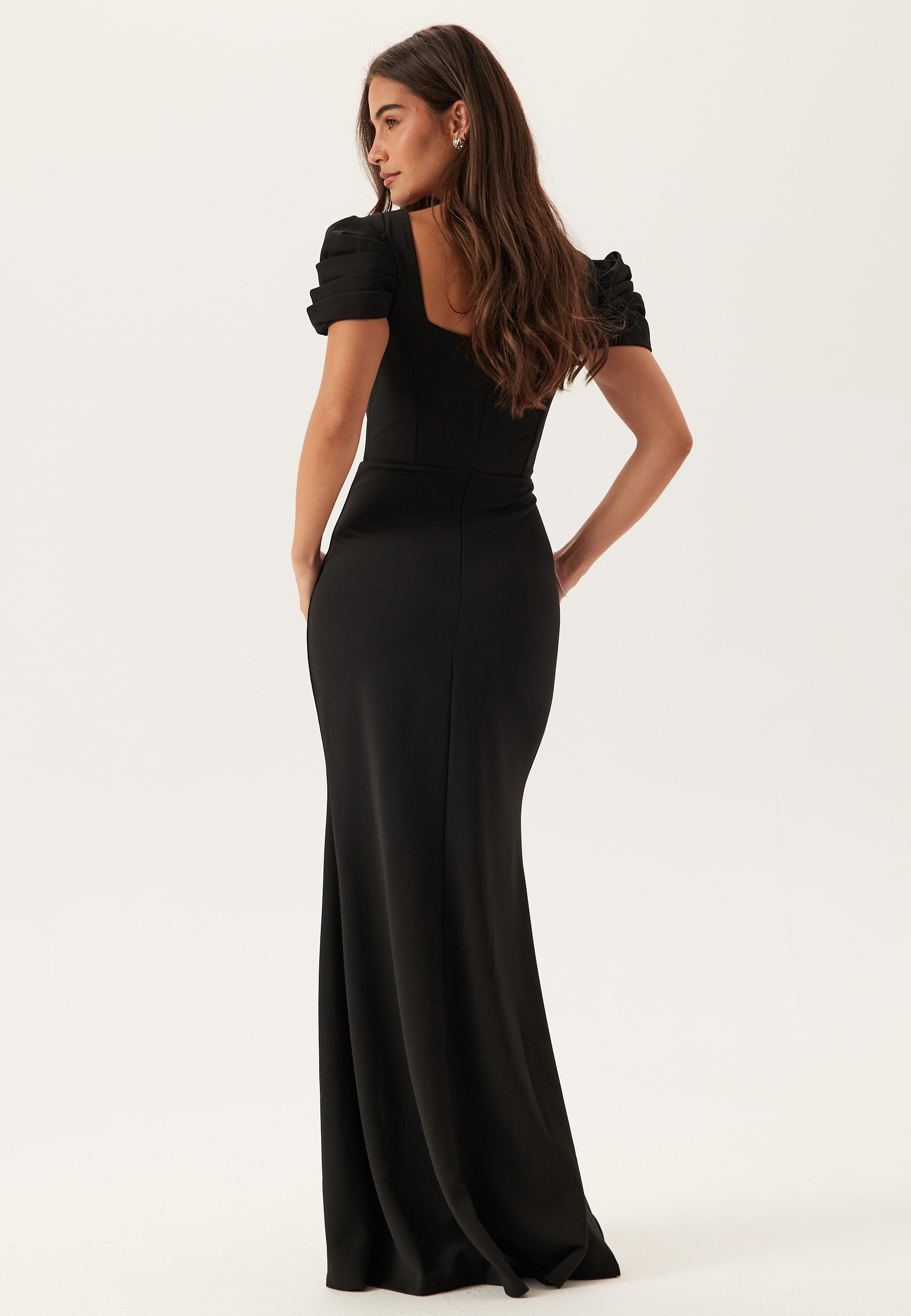 Pleated Sleeve Maxi Dress 2