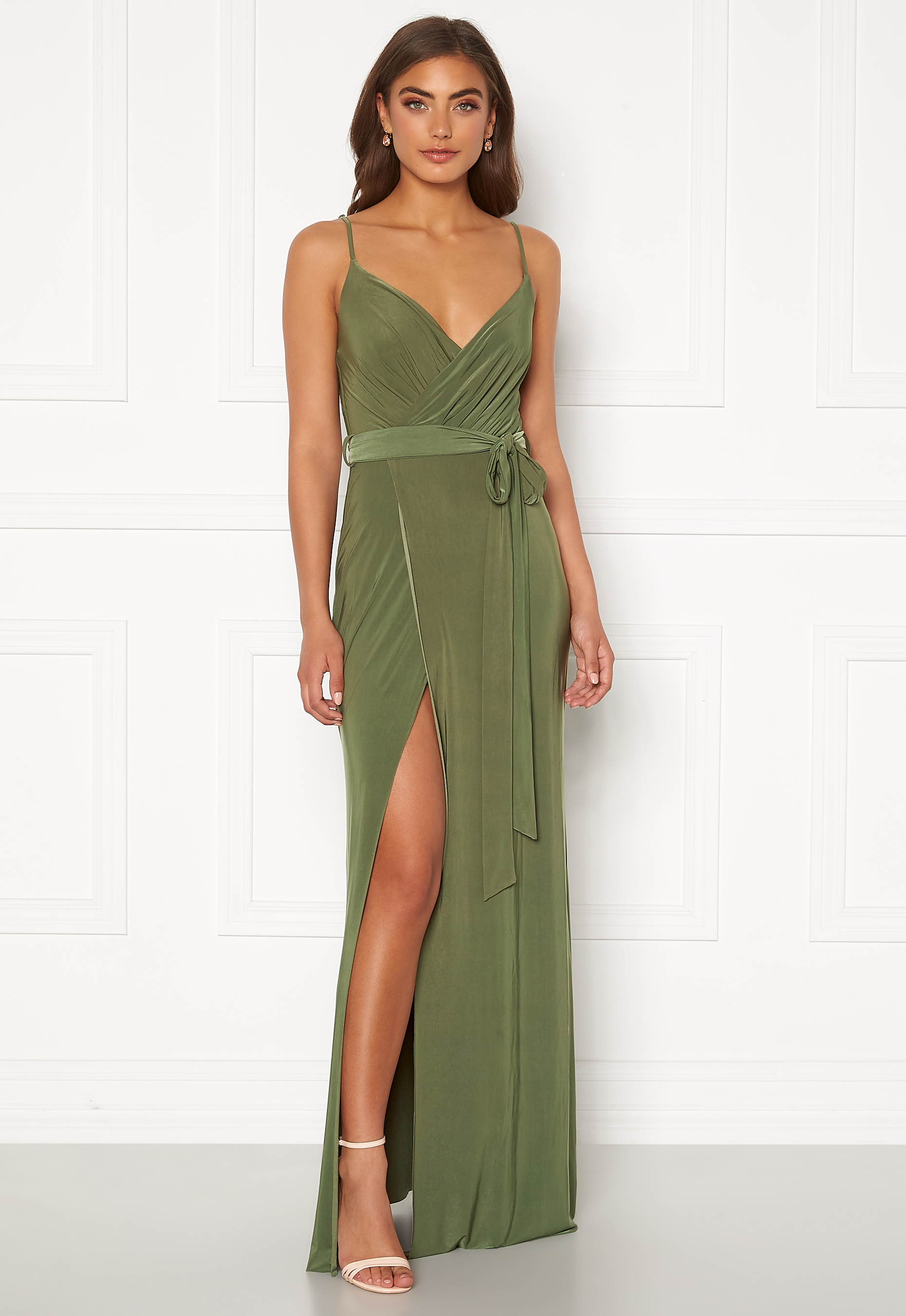 Image of Wrap Front Maxi Dress