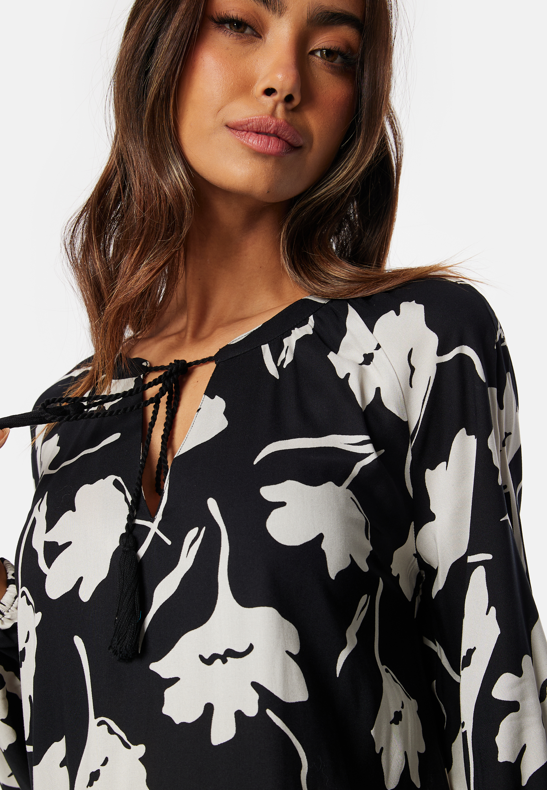 V-neck Raglan Viscose Dress 3