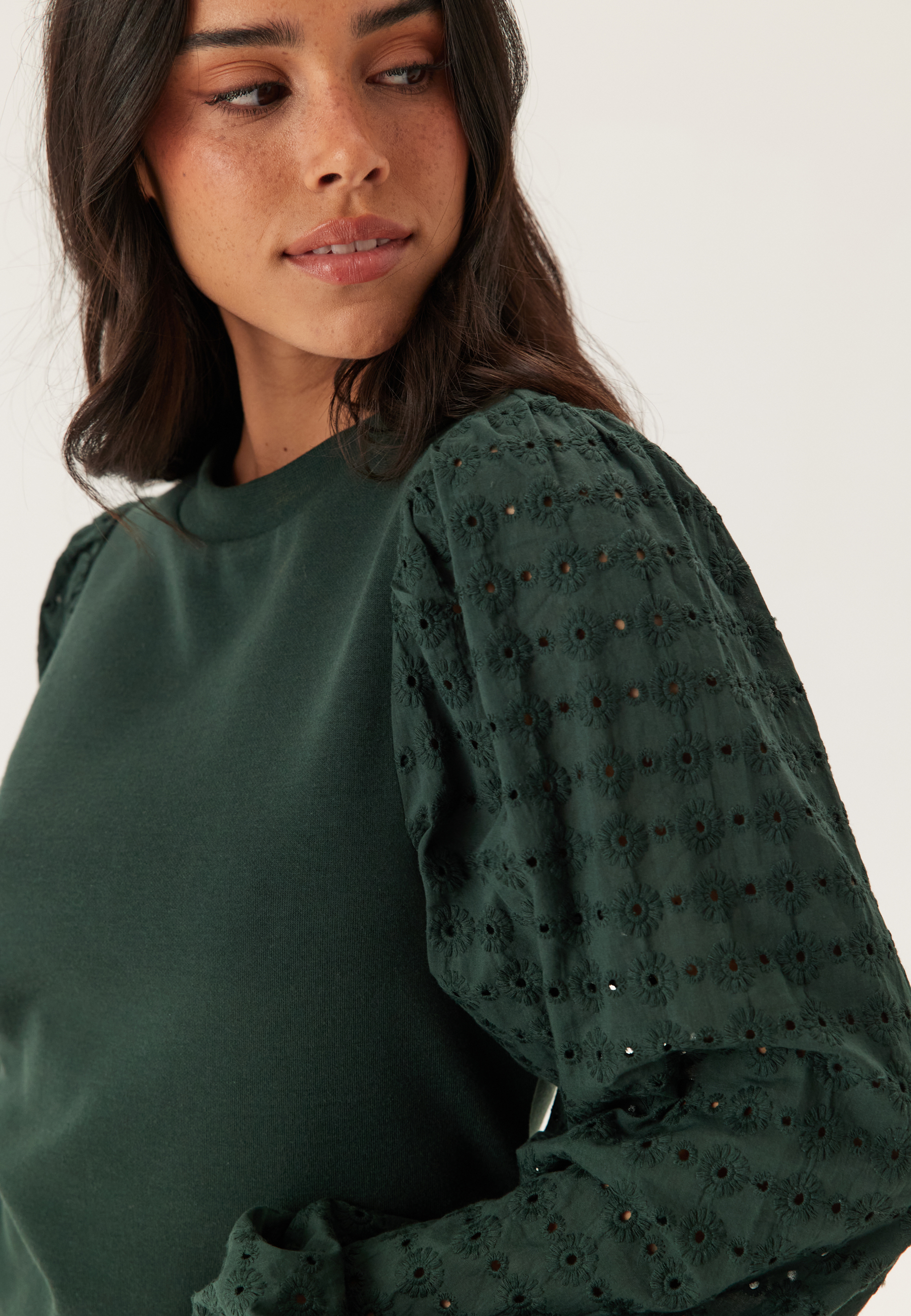 Broderie Anglaise Sleeve Top 4