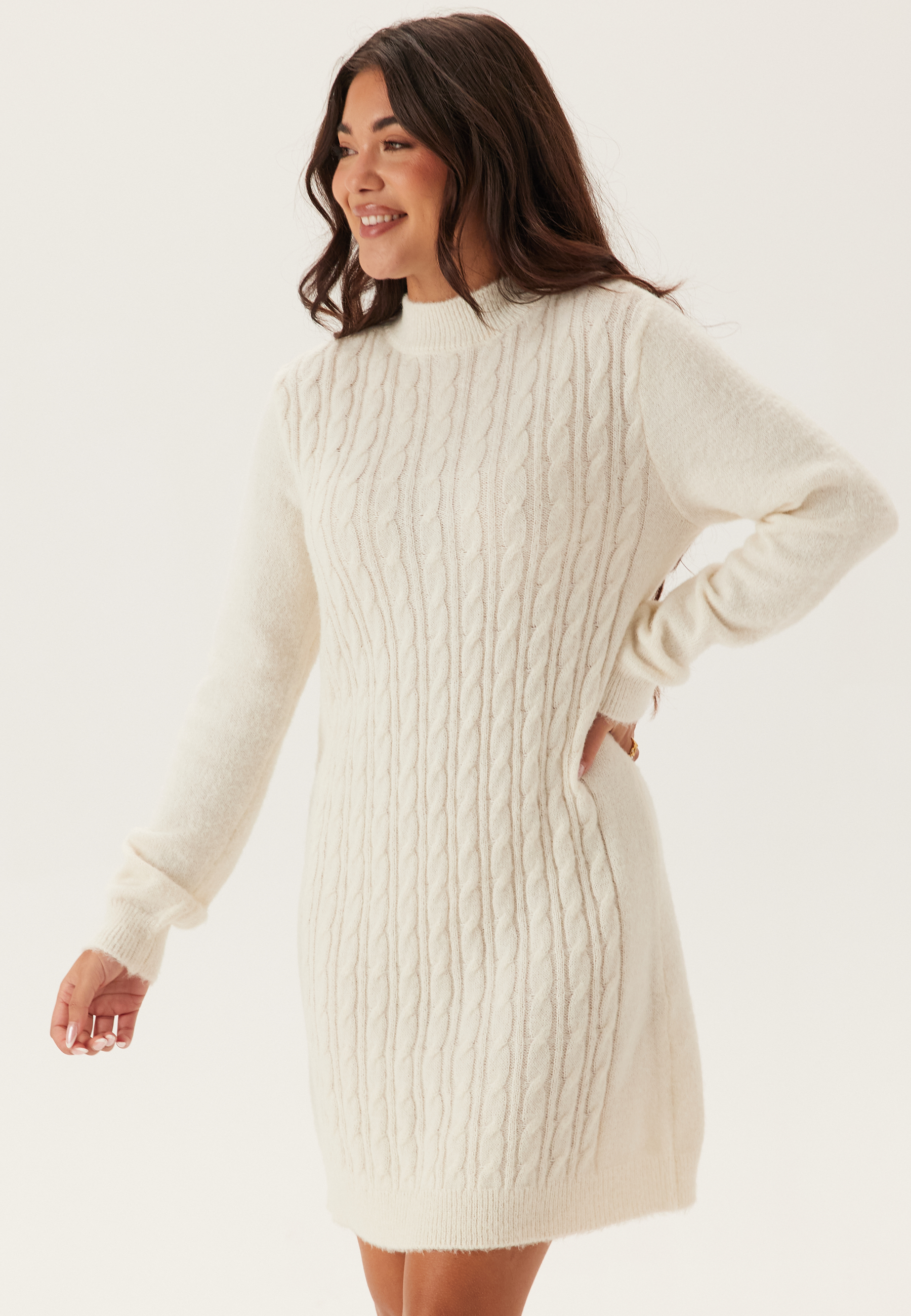 Cable Knit Sweater Dress 3