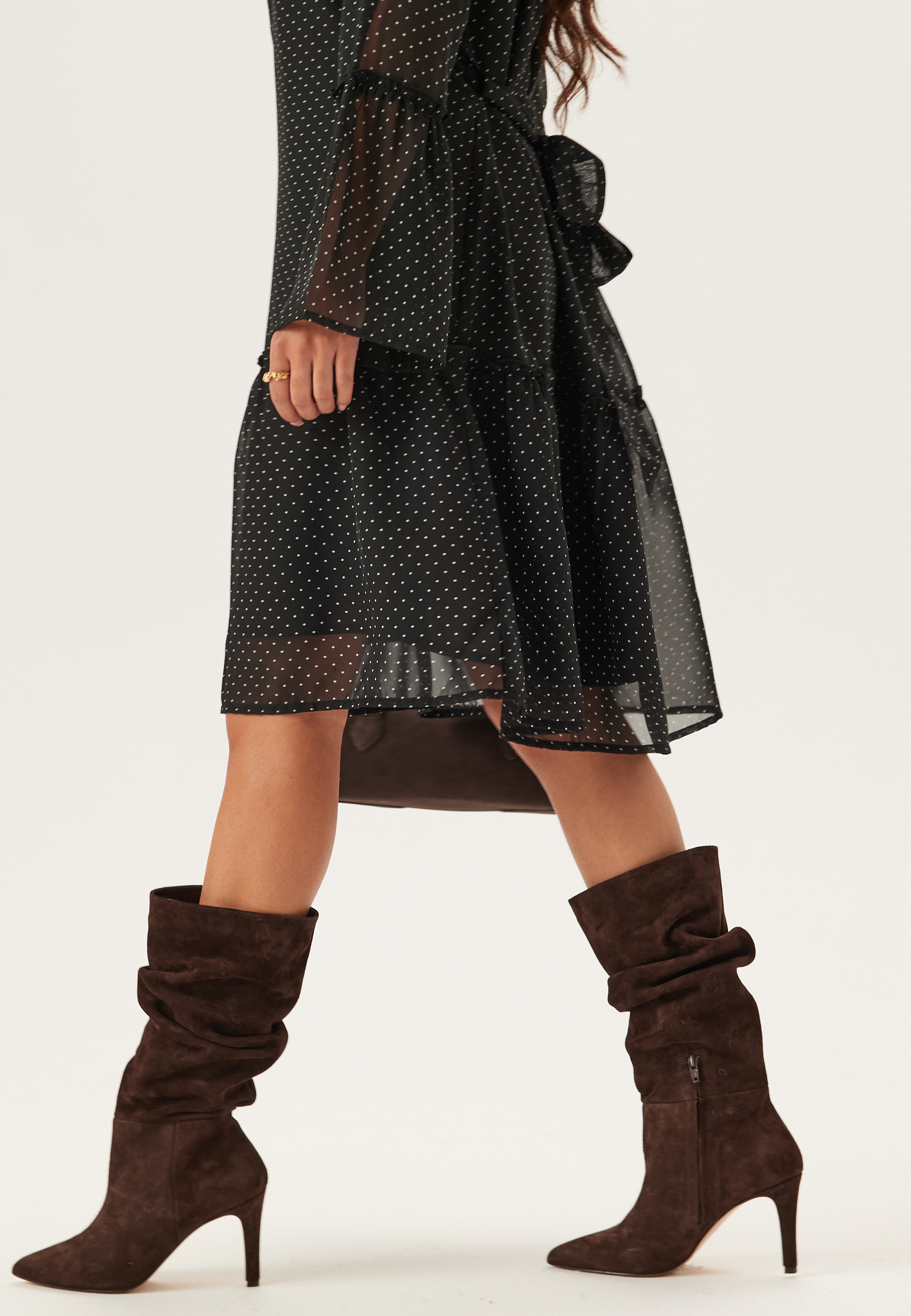 Flounce Sleeve Dress 2