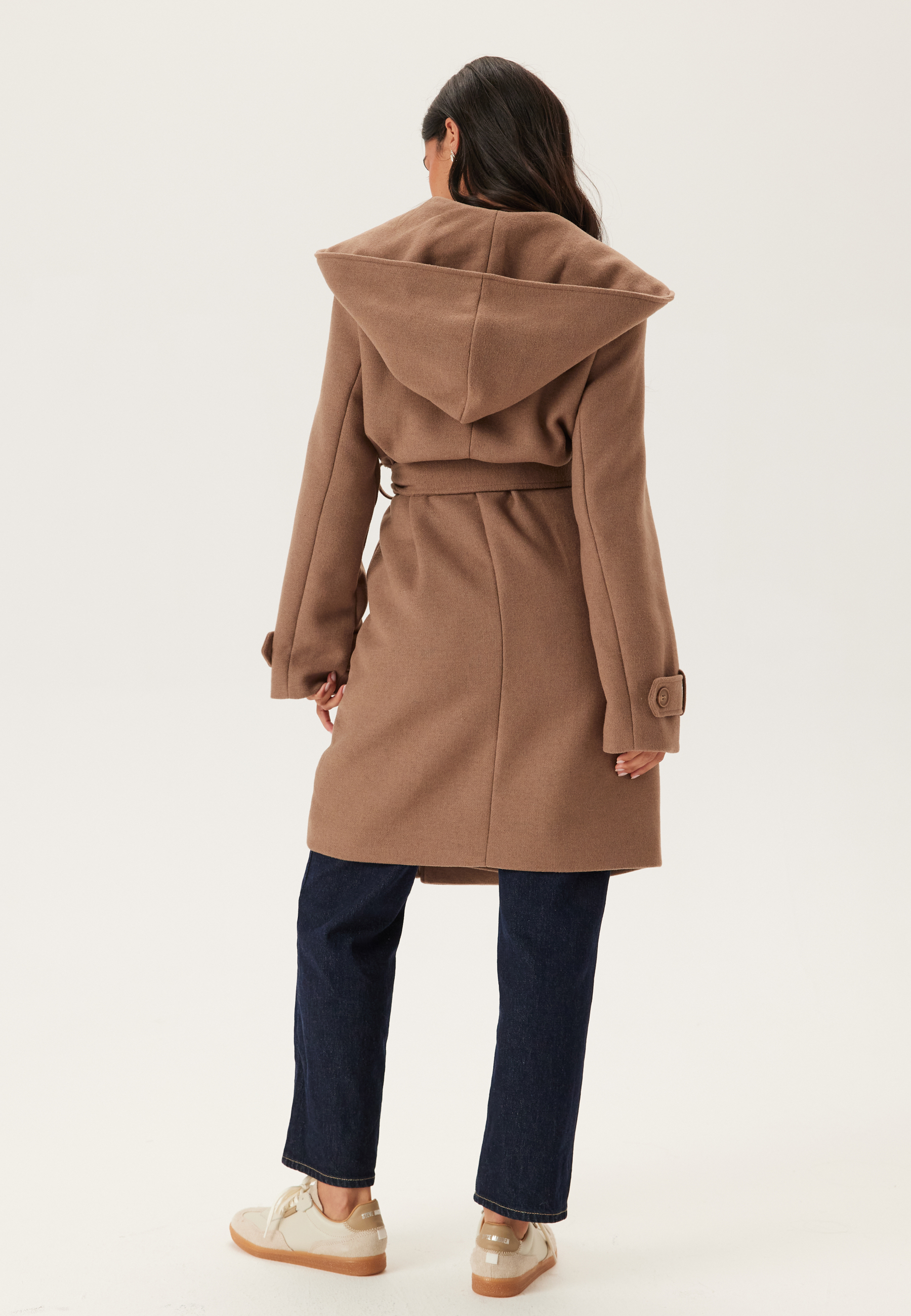 Hooded Wool Mix Coat 2