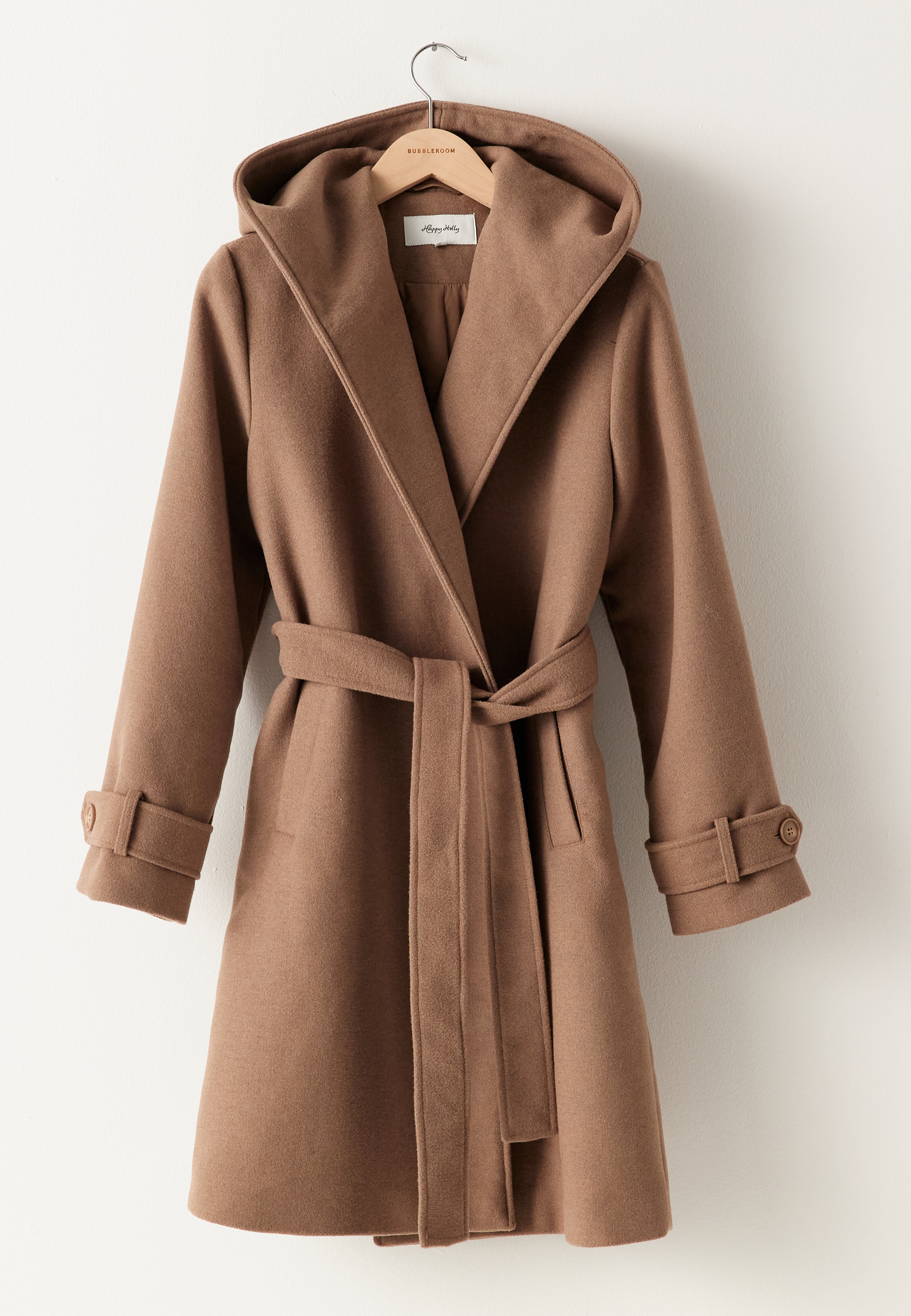 Hooded Wool Mix Coat 4