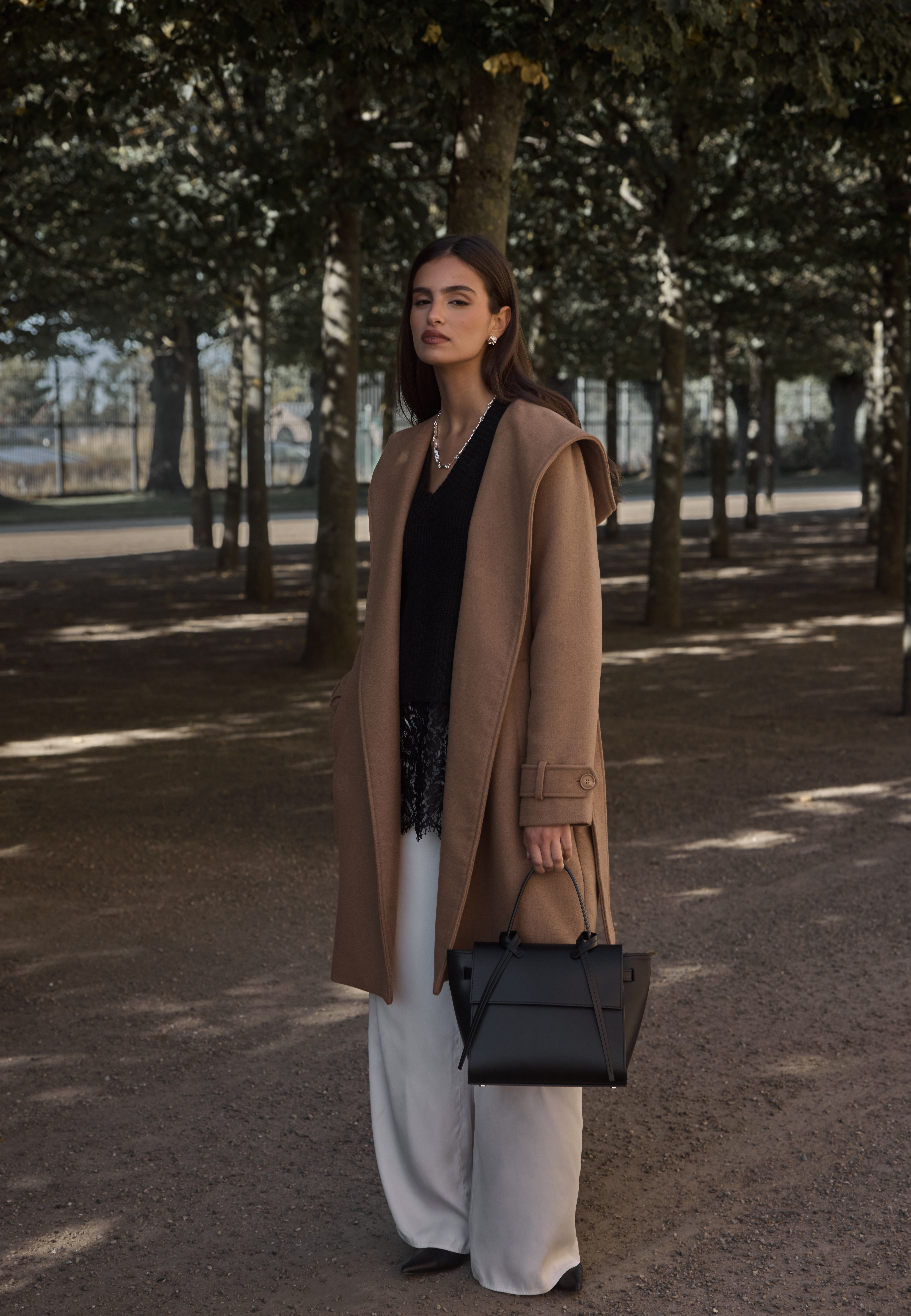 Hooded Wool Mix Coat 5