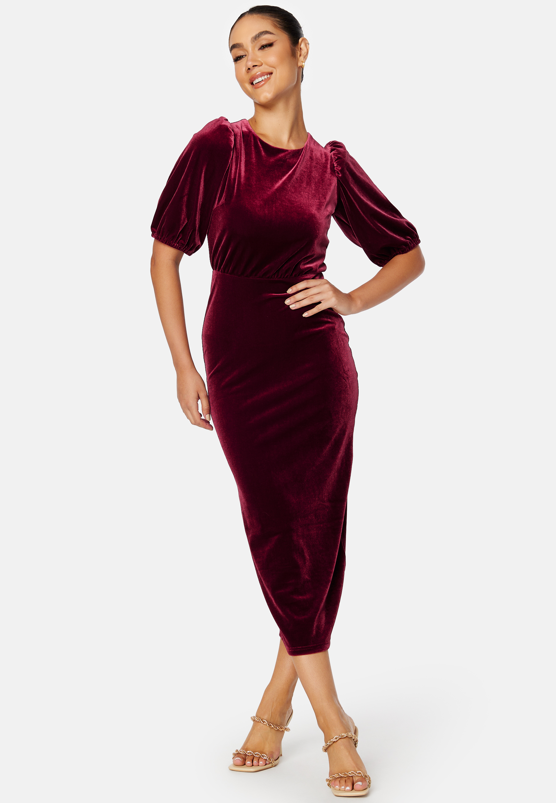 Irse Velvet Midi Dress