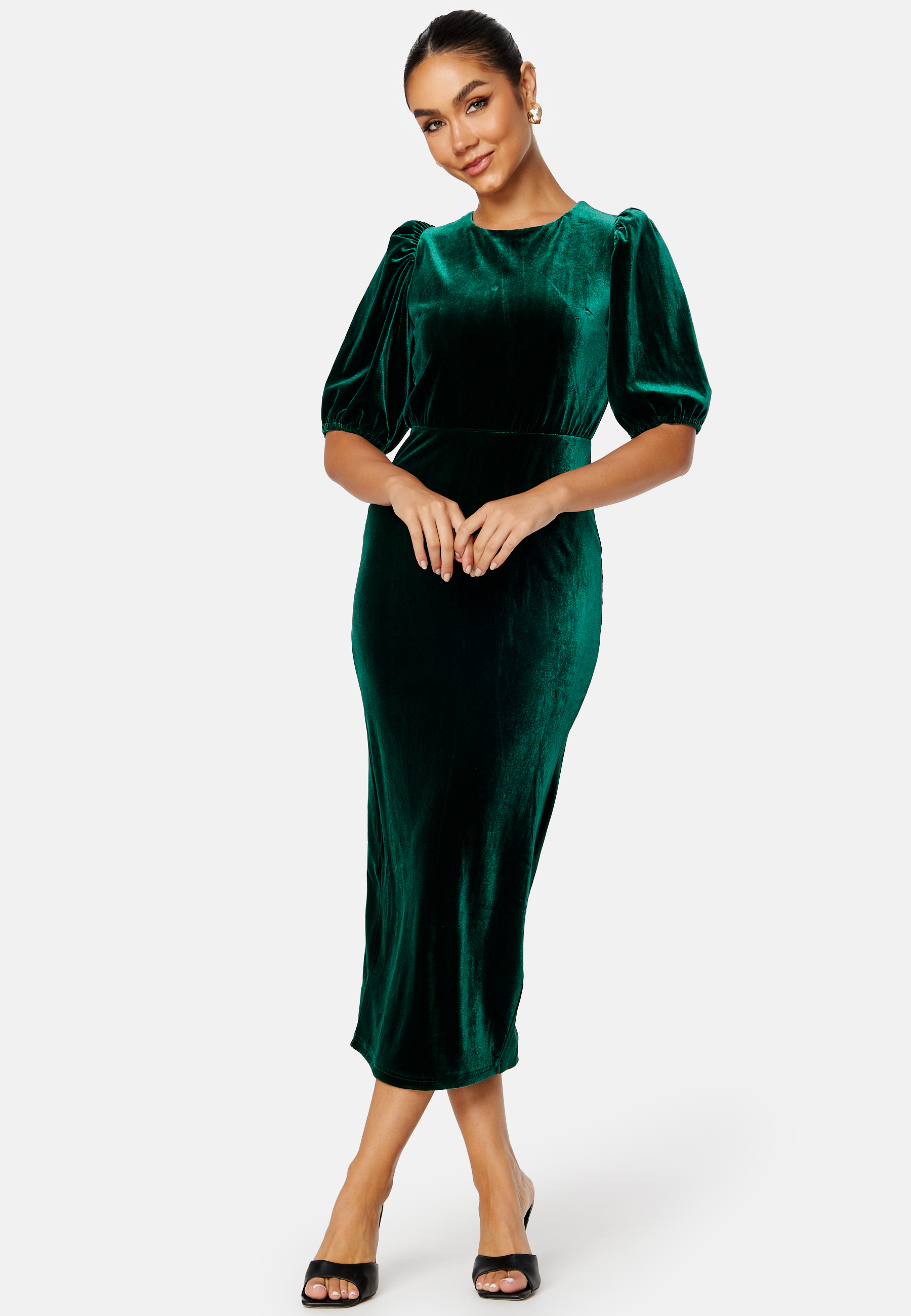 Irse Velvet Midi Dress 4