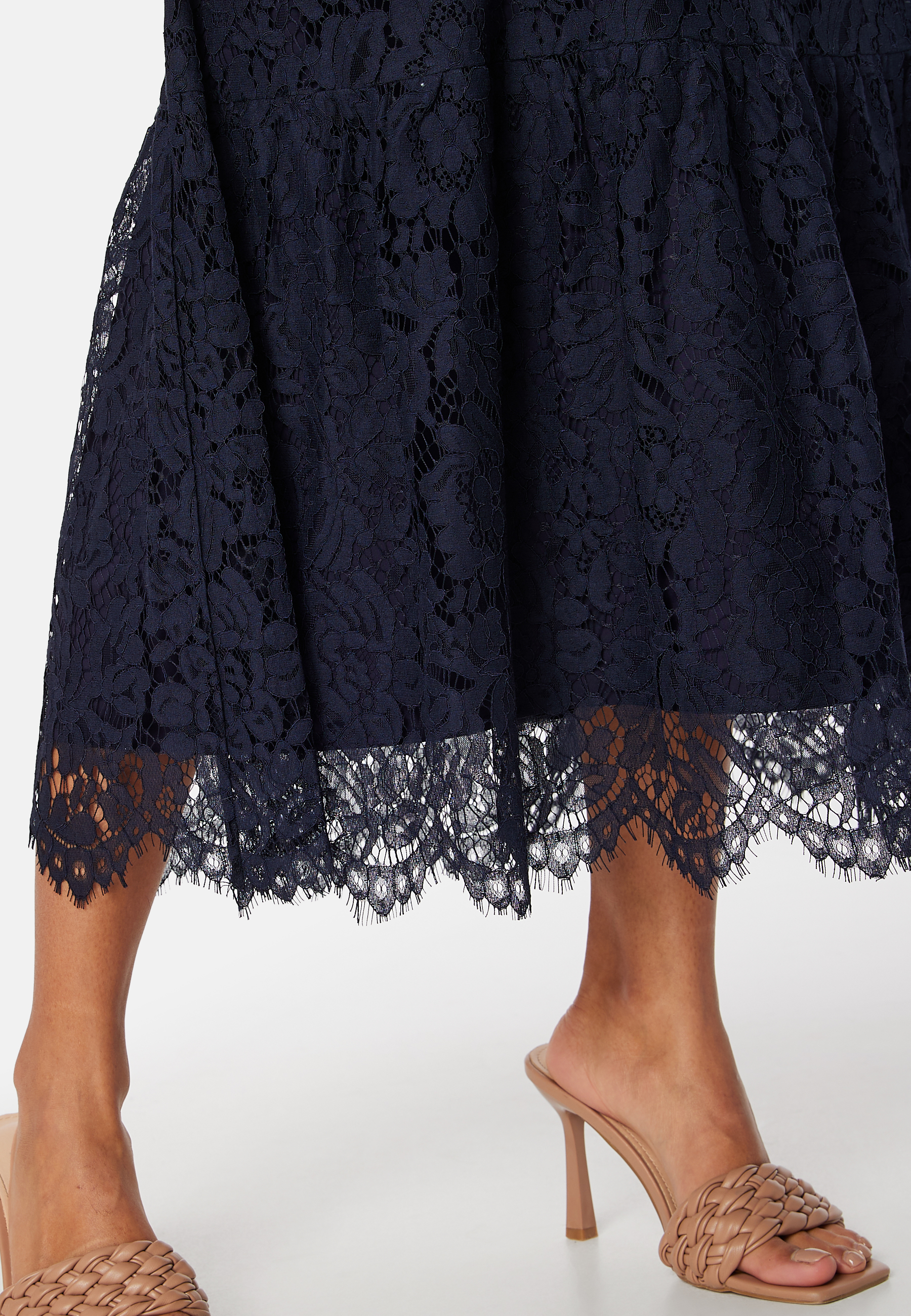 V-neck Lace Midi Dress 6