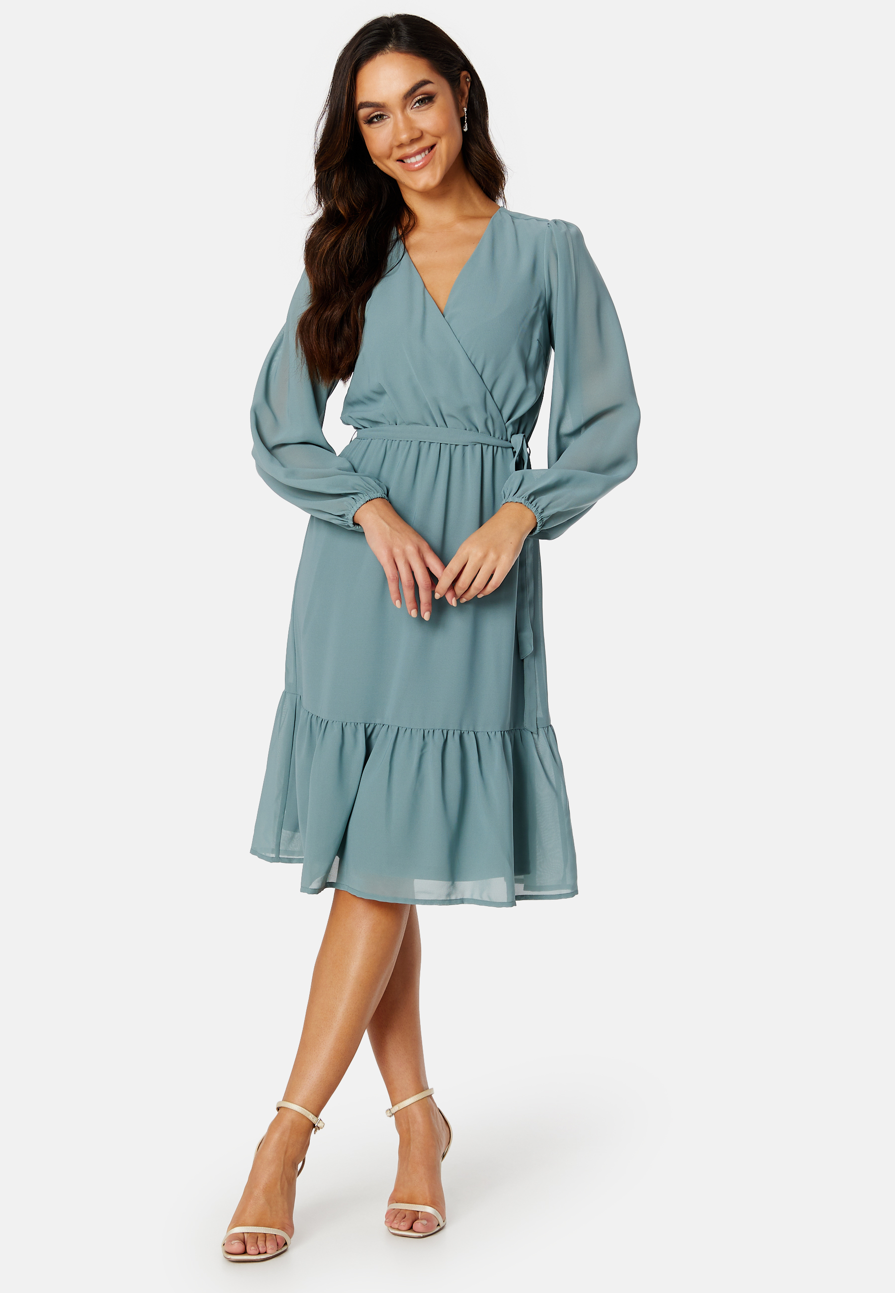 Linn midi Long Sleeve Dress