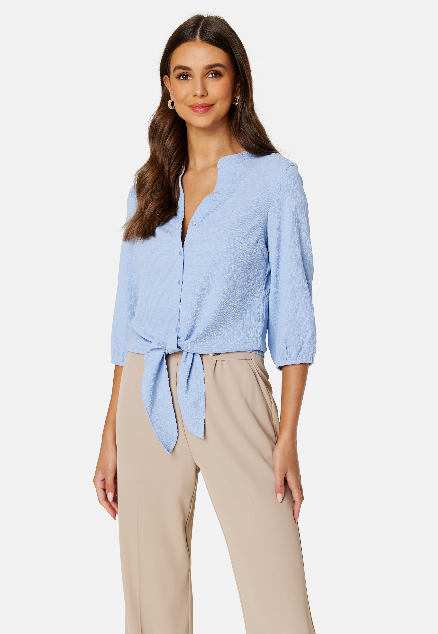 Linn ss knot blouse