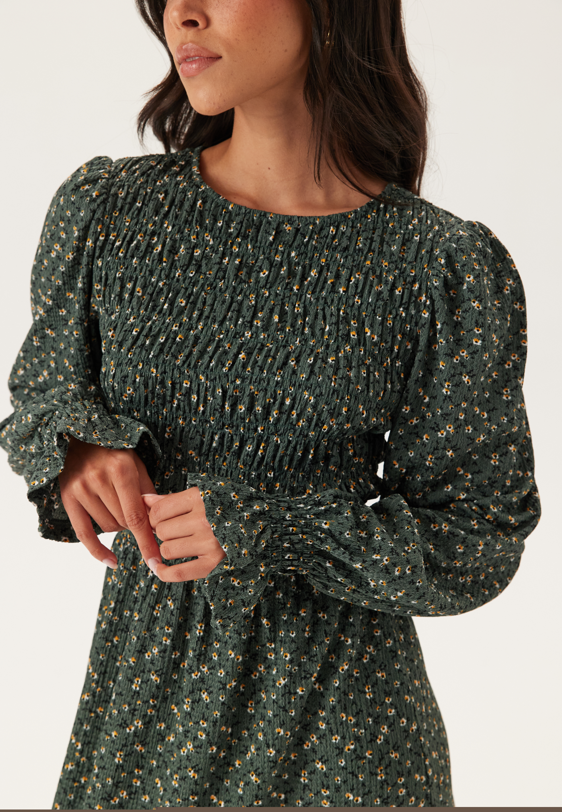 Long Sleeve Smock Dress 4