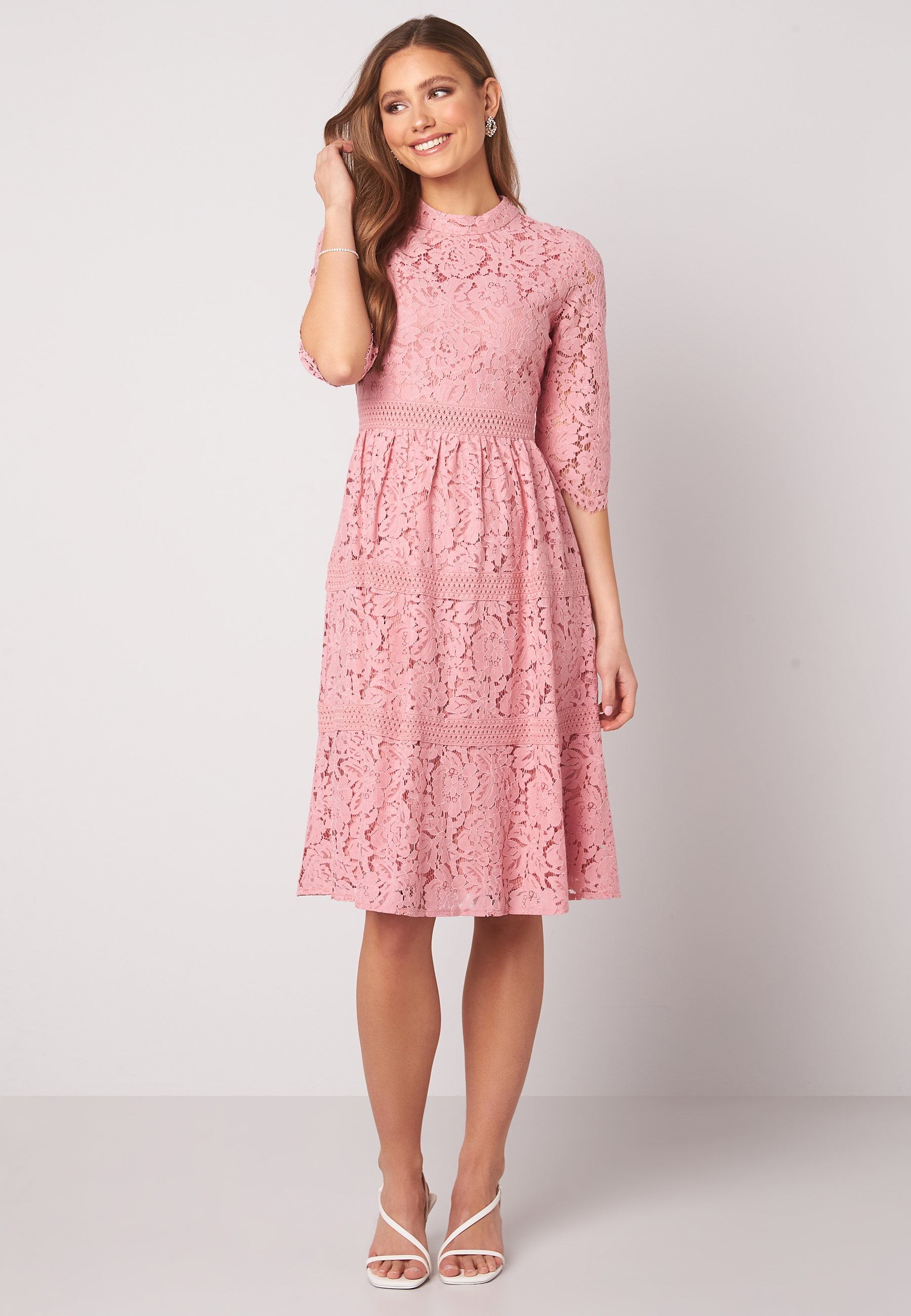 High Neck Lace Dress