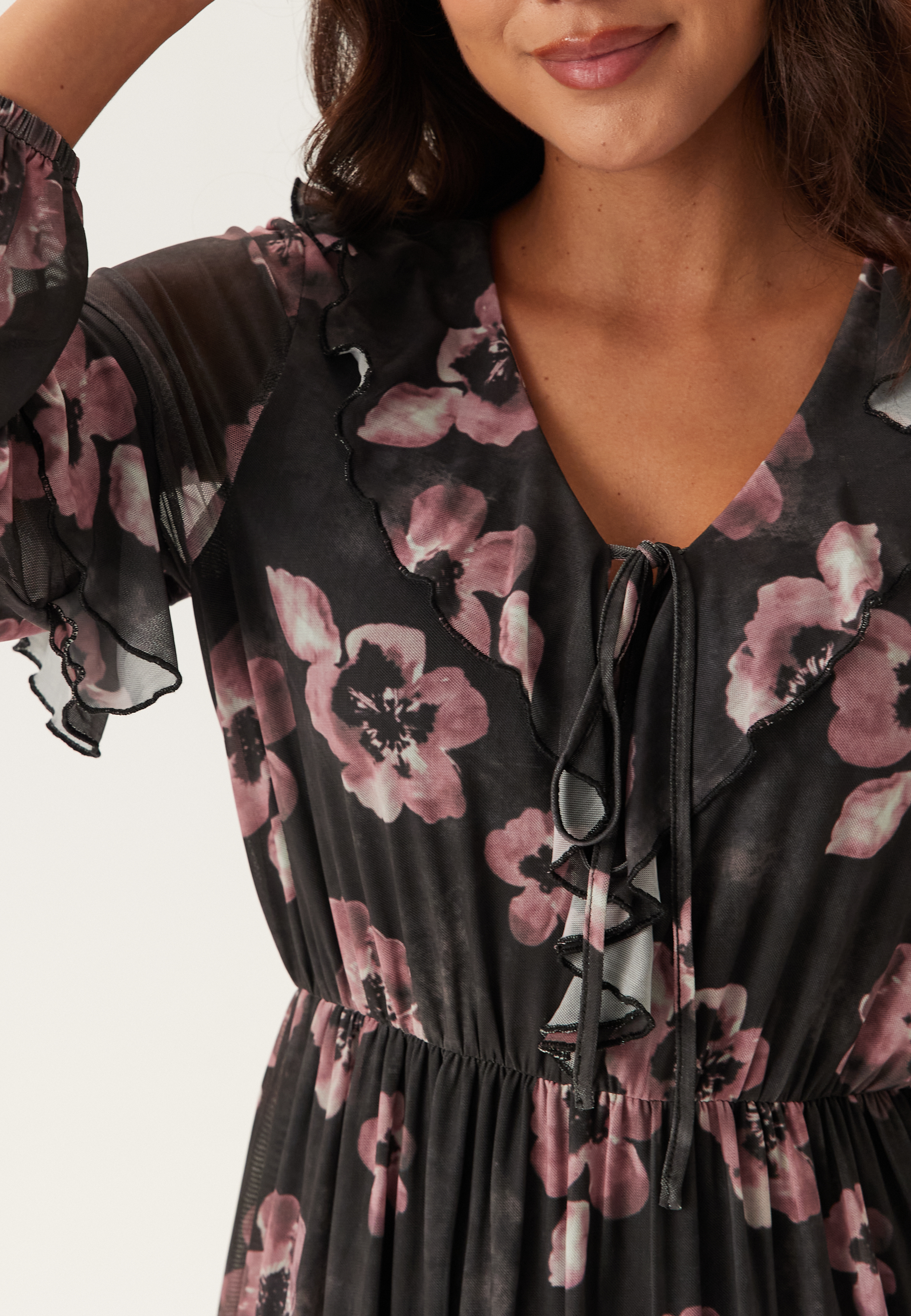Mesh Frill Dress 3