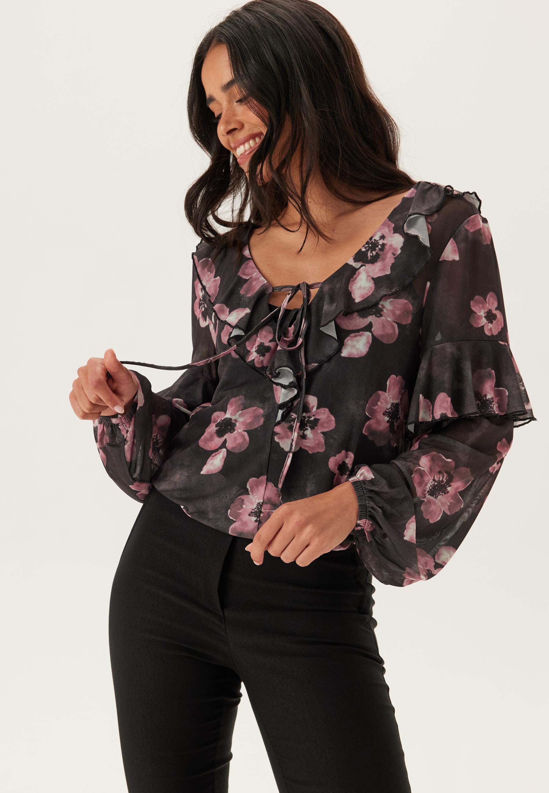 Mesh Frill Top