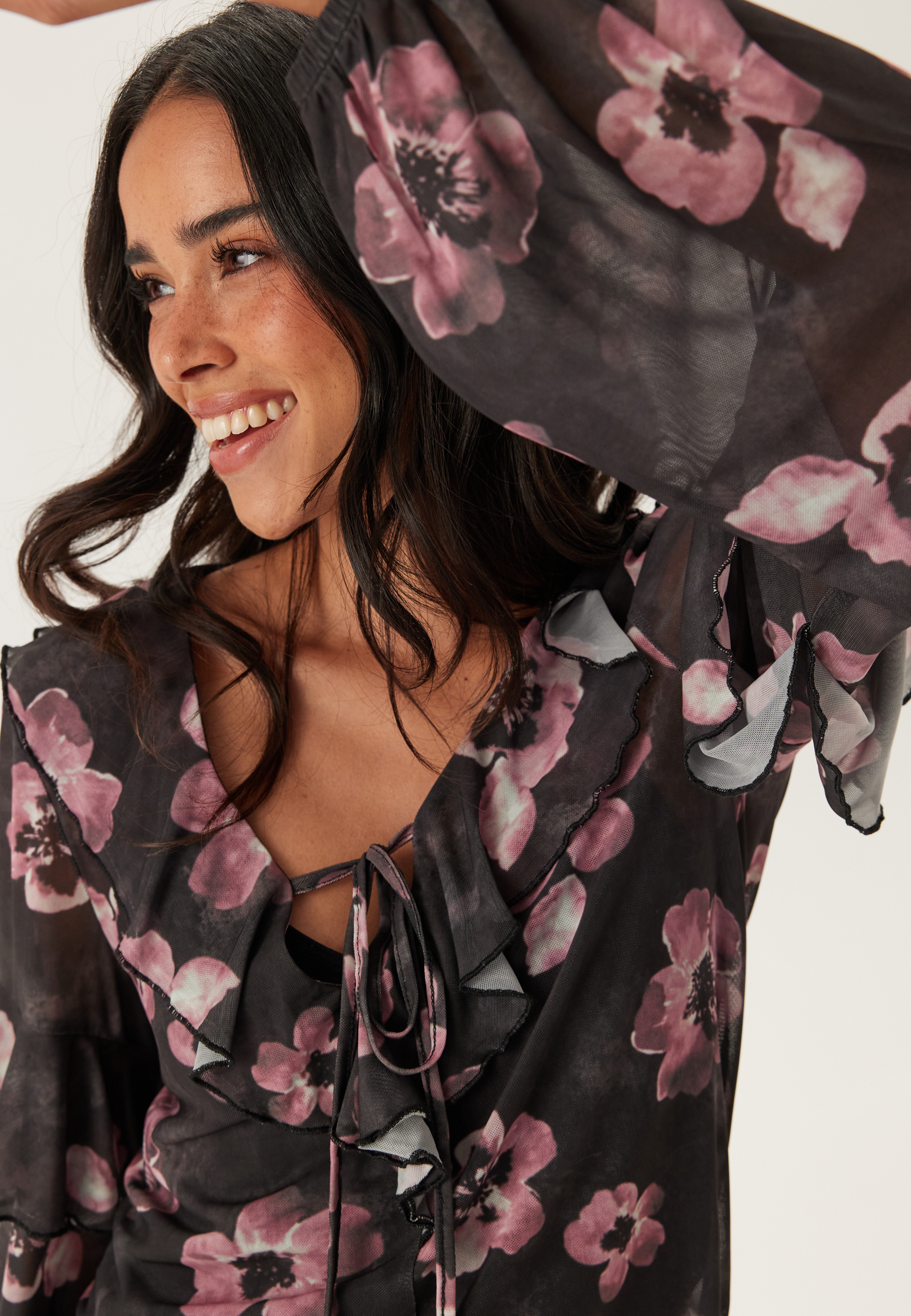 Mesh Frill Top 3