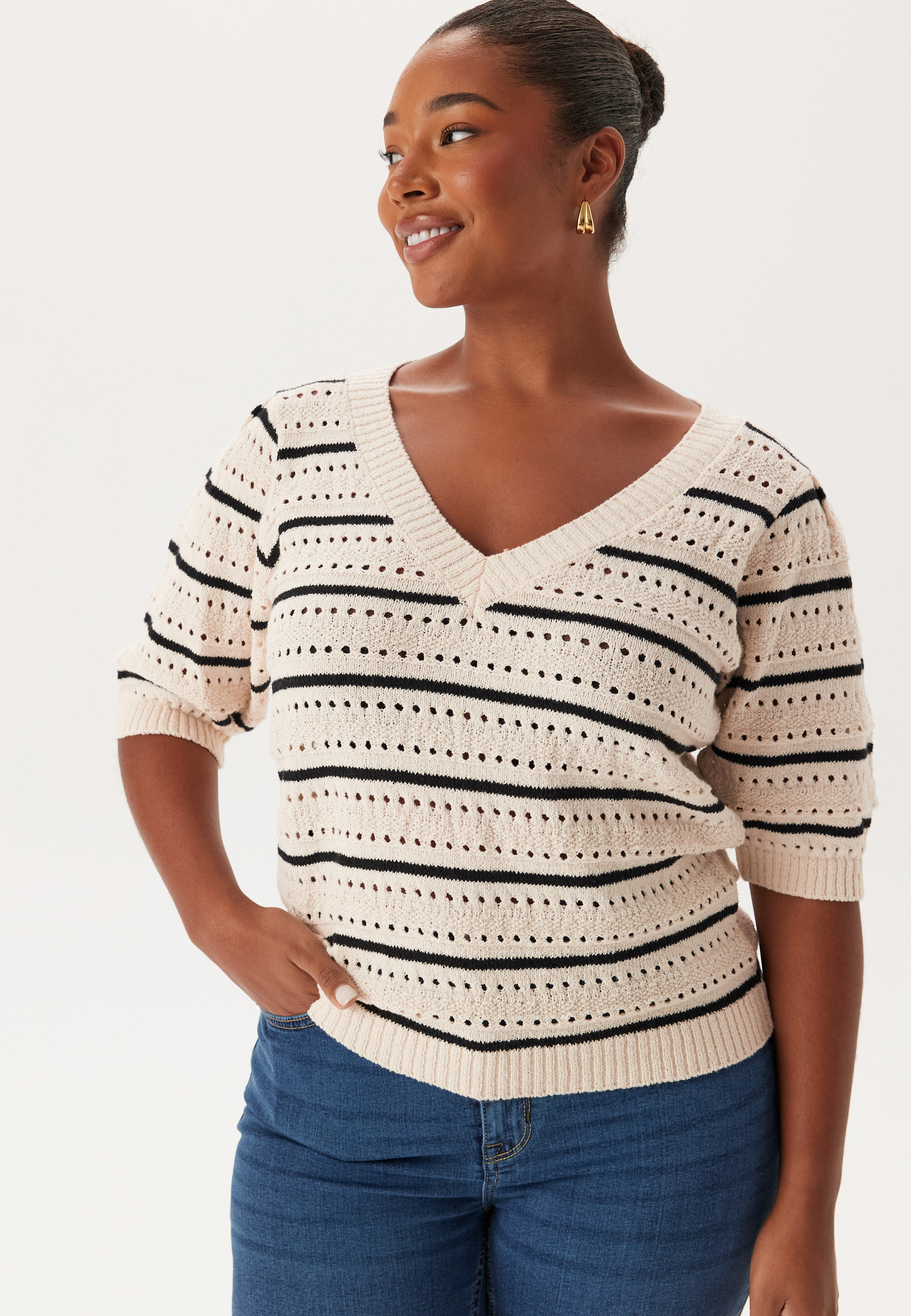 Short Sleeve Knit Sweater 5