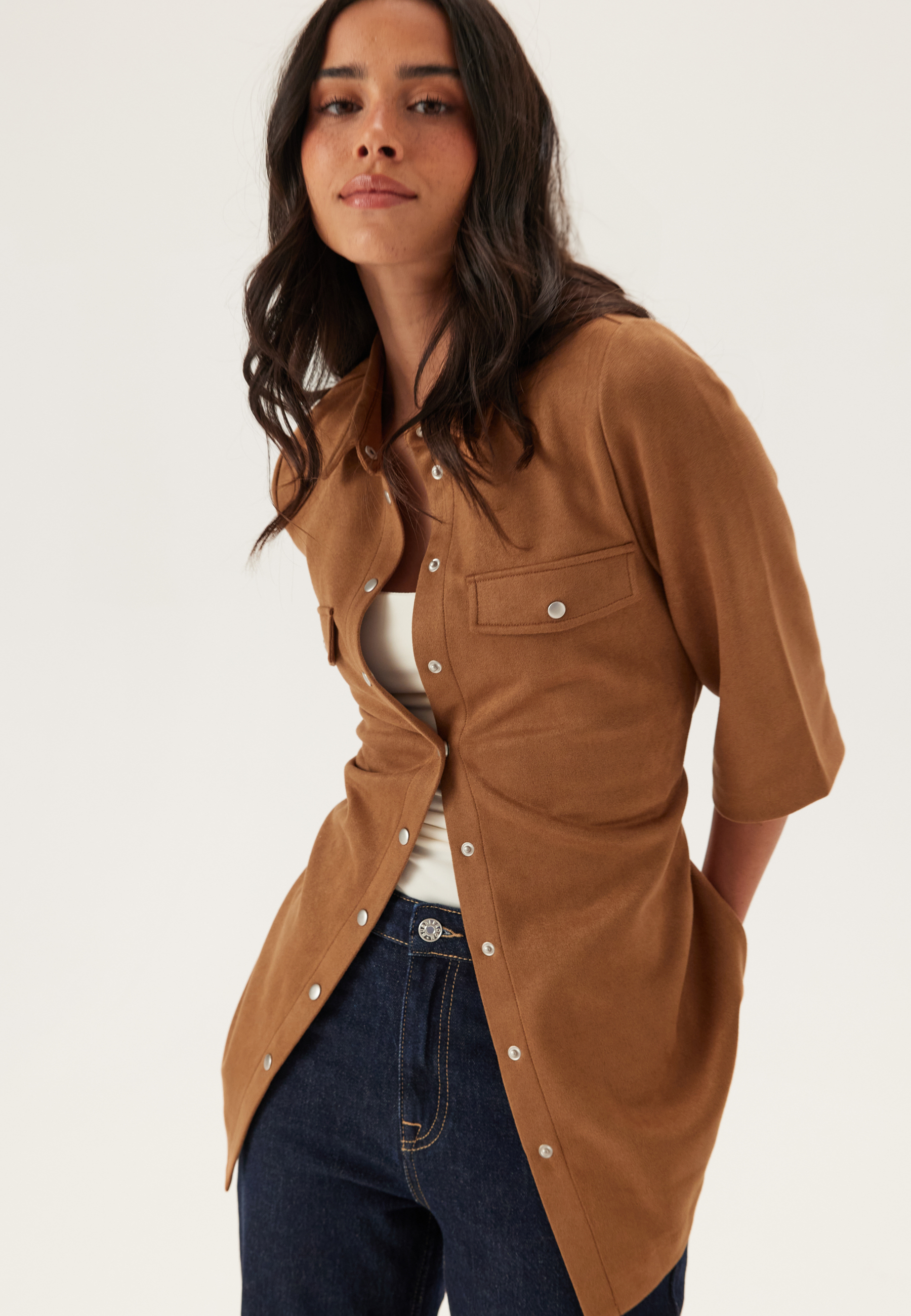 Faux Suede Shirt 3