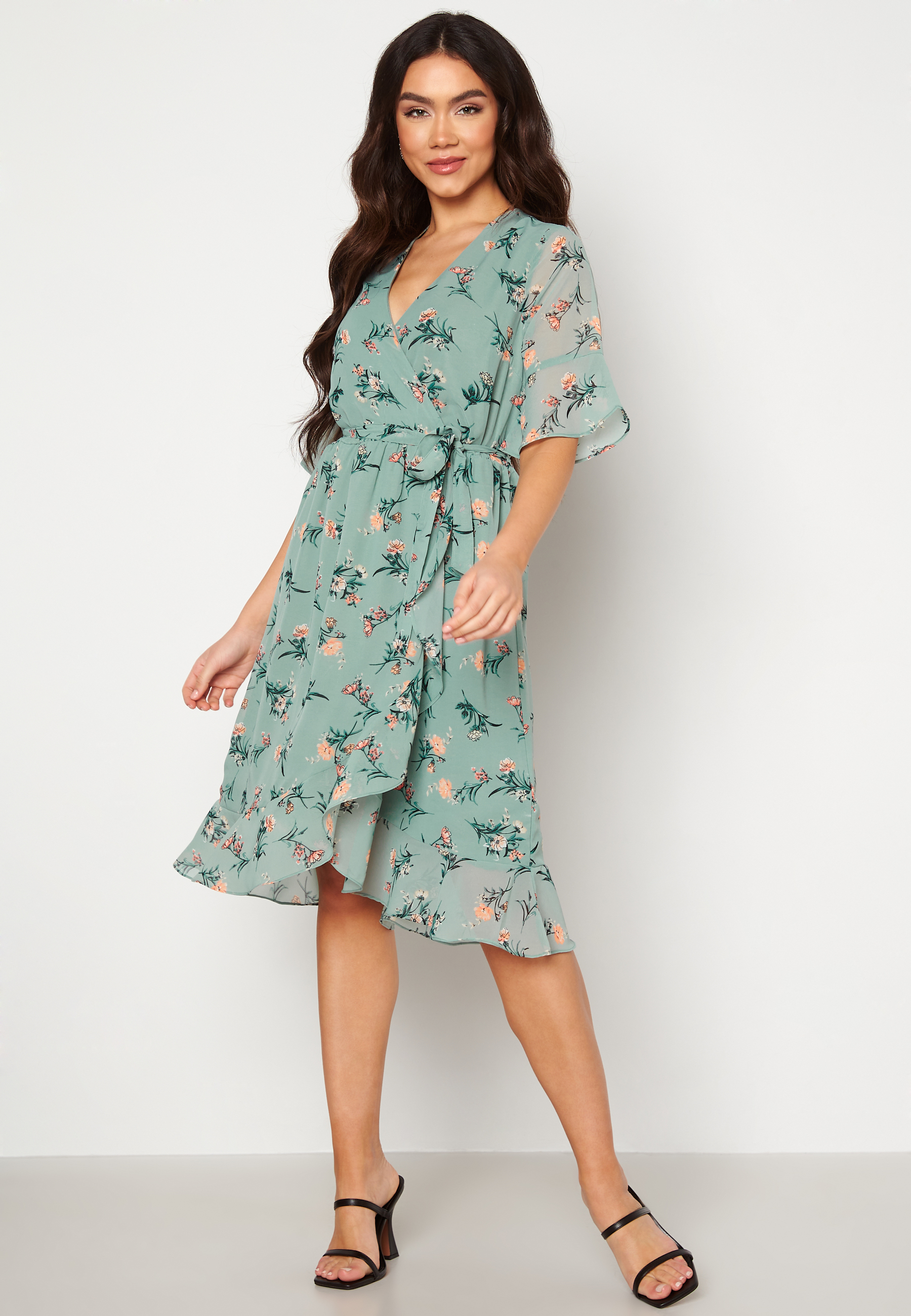 Wendy fake wrap dress