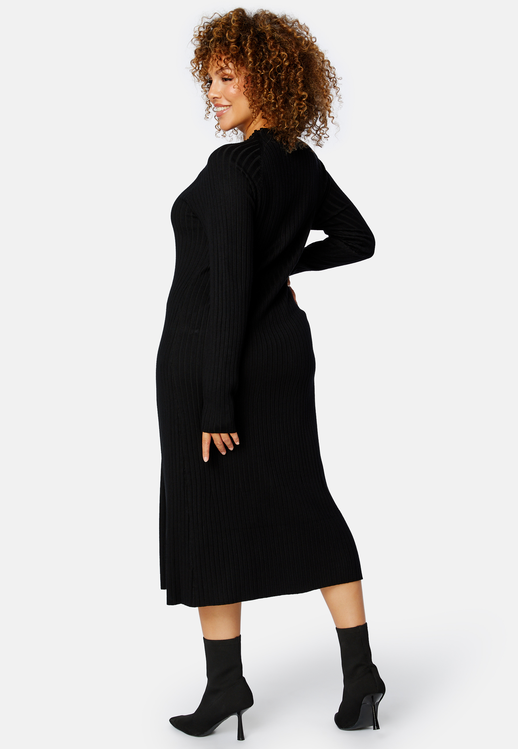 Yazmin fine knitted rib dress 4