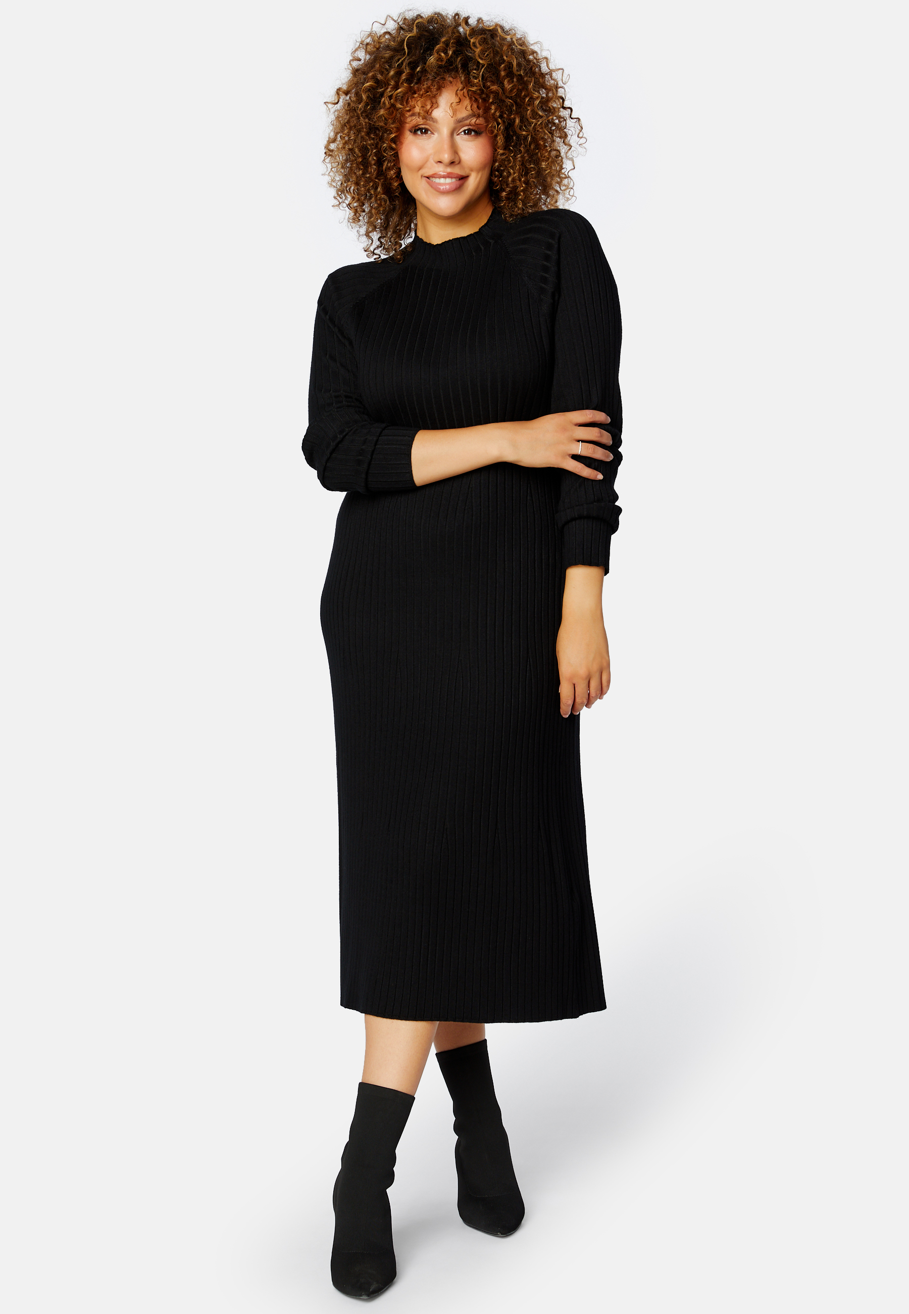 Yazmin fine knitted rib dress 5