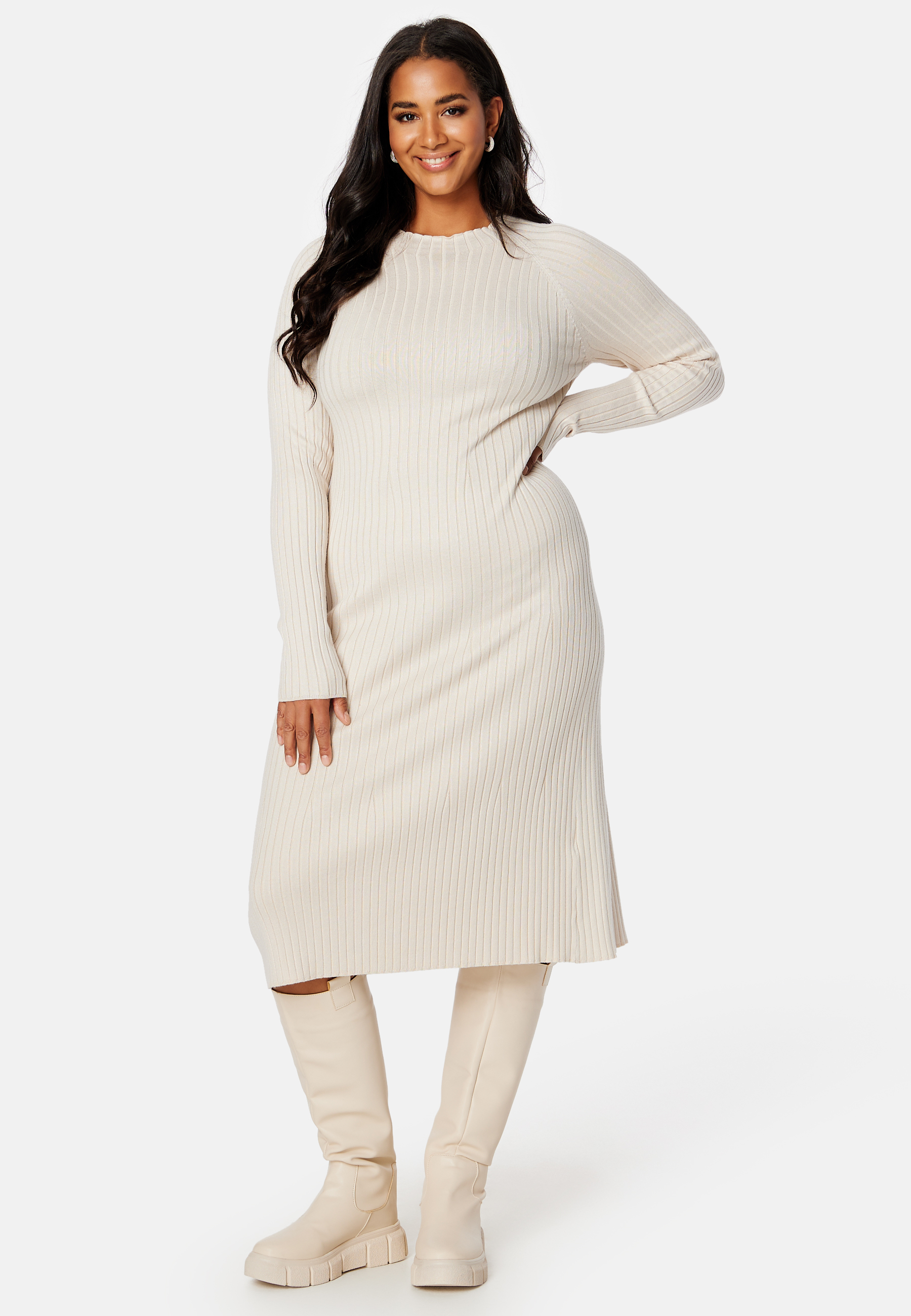 Yazmin fine knitted rib dress 3