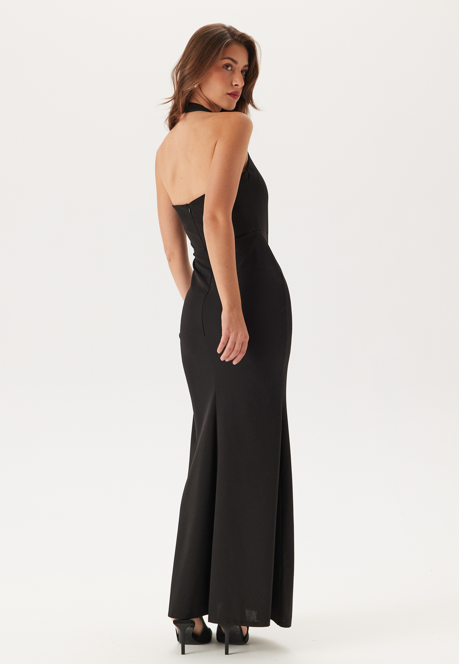 Halter Neck Maxi Dress With Split 5