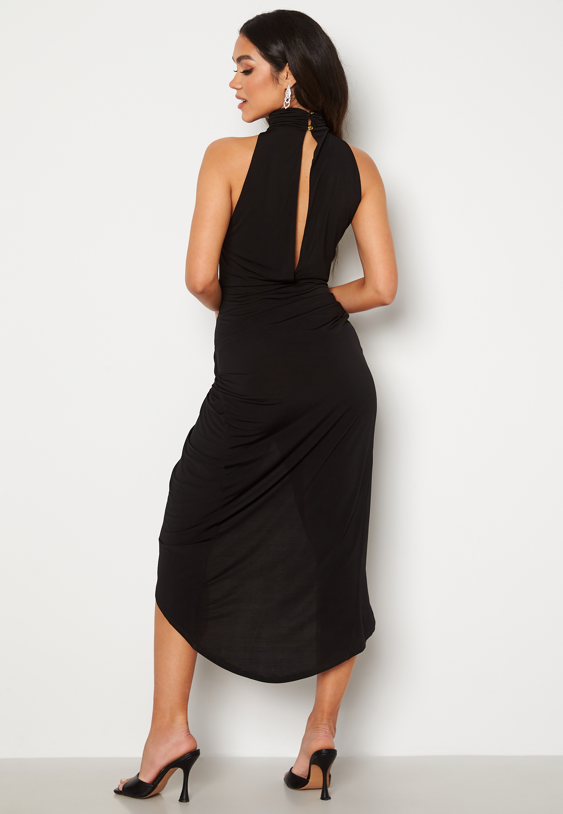 High Neck Rouch Dress 2