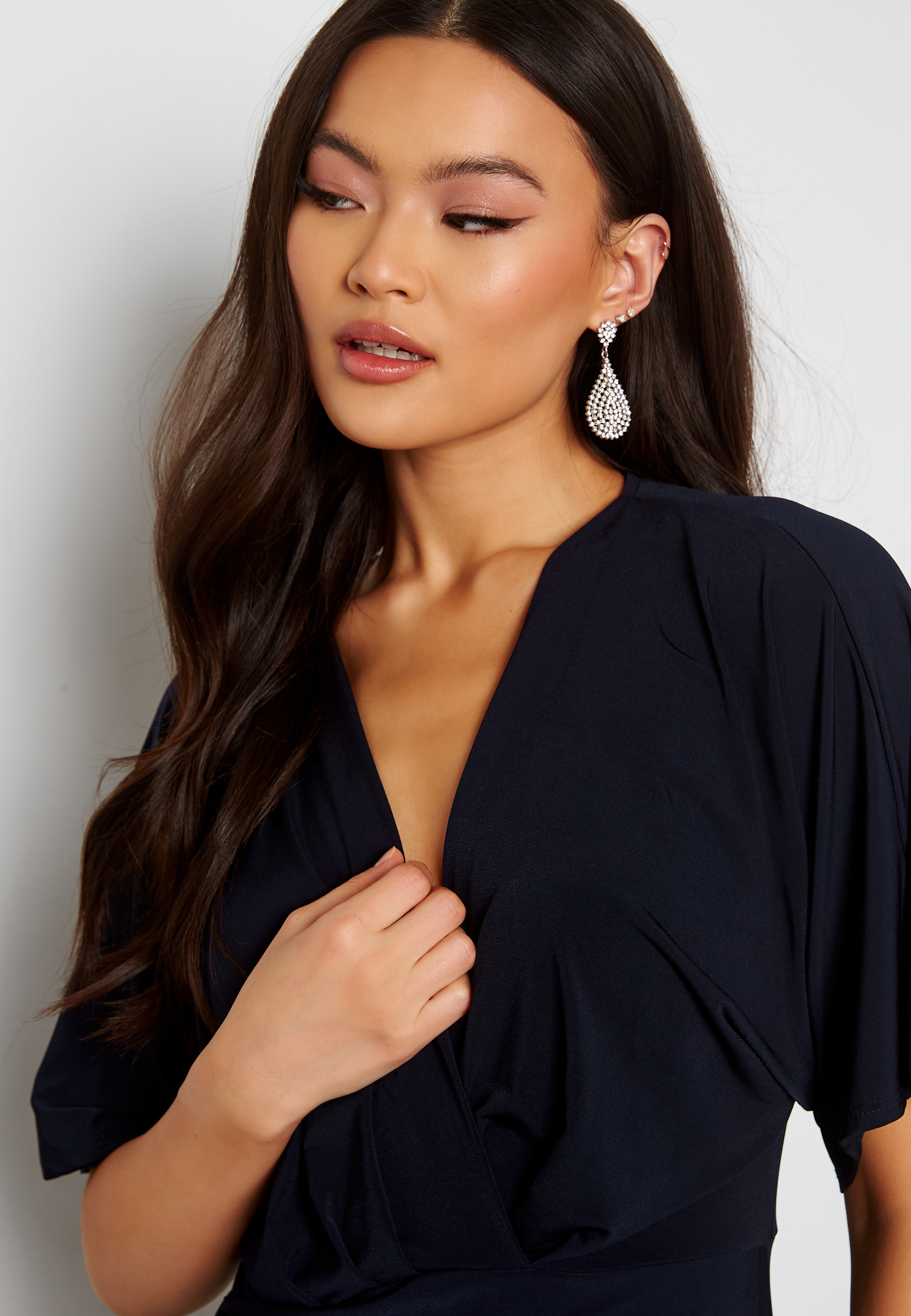 Kimono Sleeve Rouch Dress 3