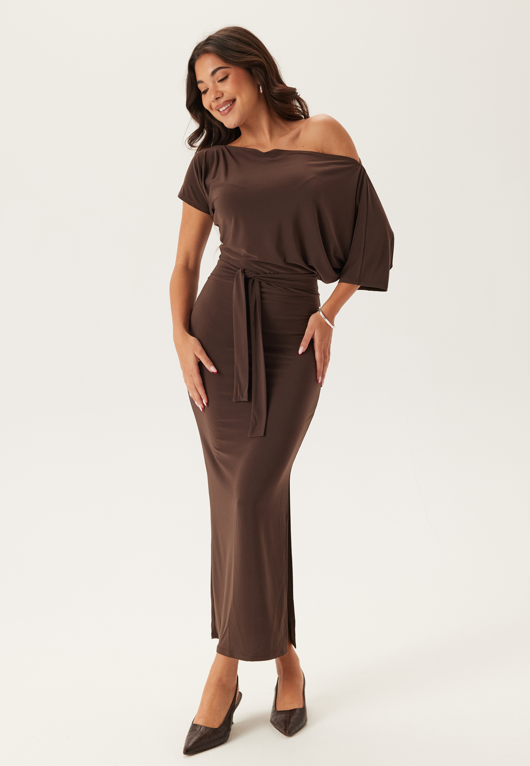Off Shoulder Midaxi Dress