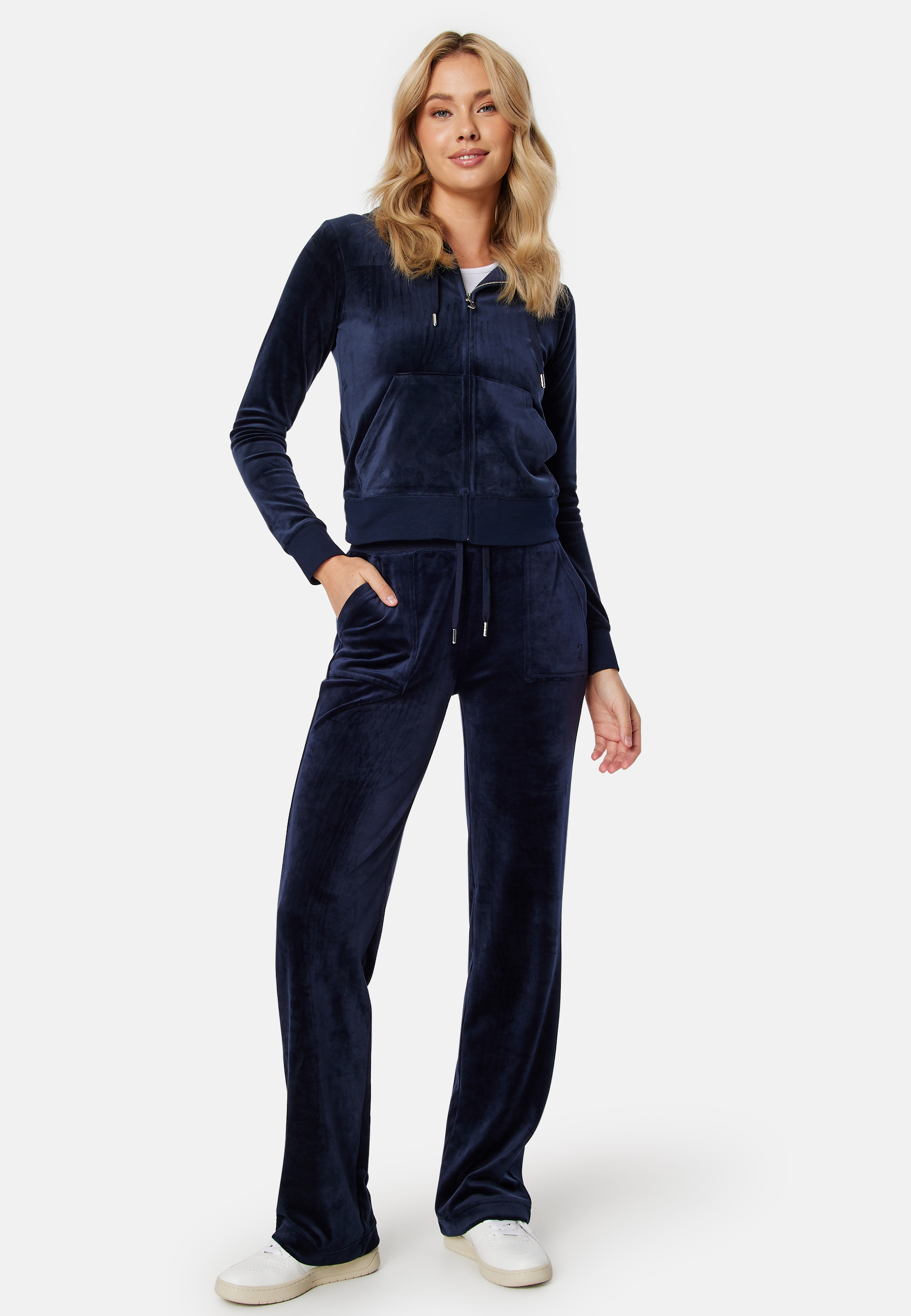 Alternativ bild 1 för Juicy Couture Del Ray Classic Velour Pant Night Sky XS