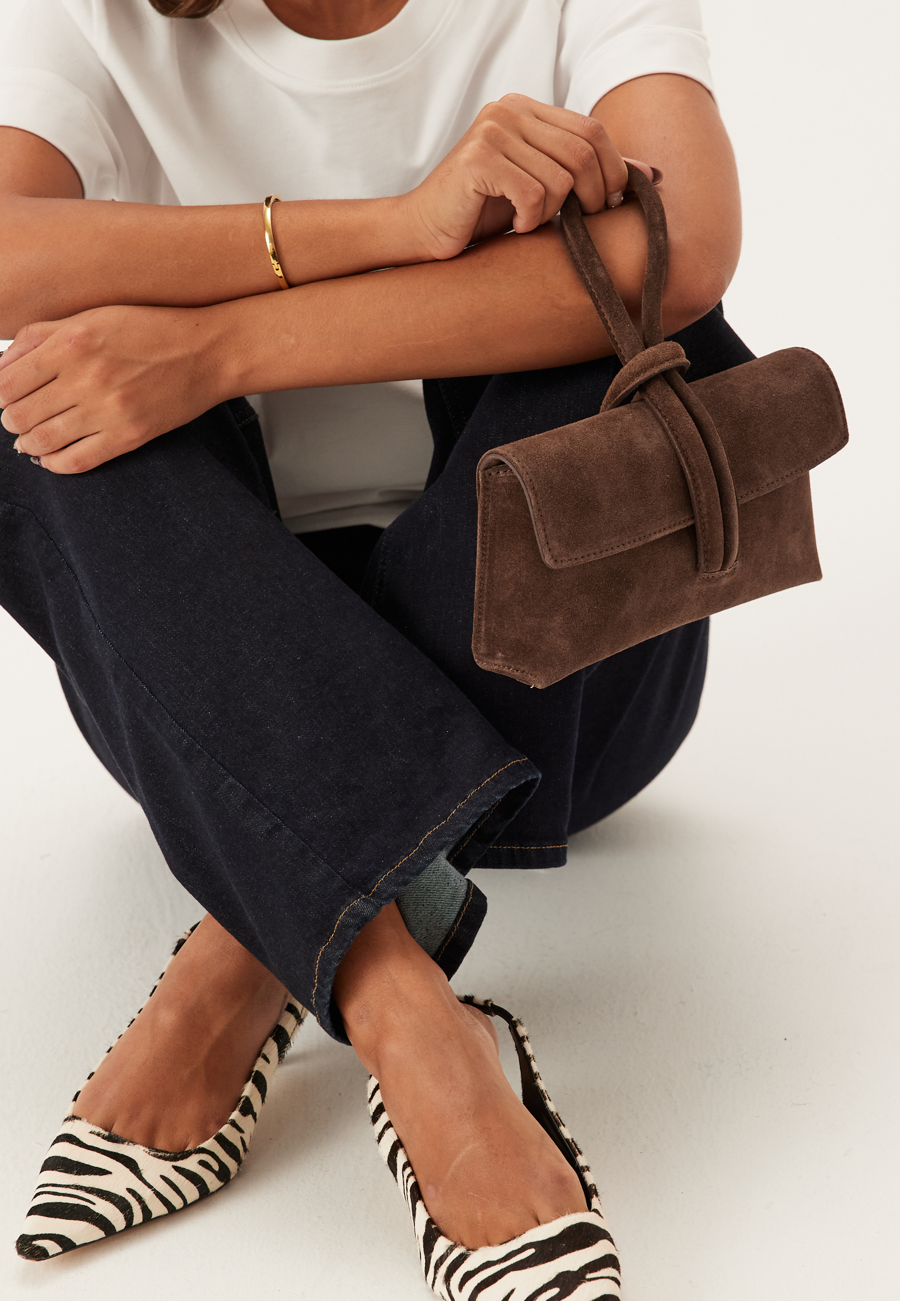 Barletta Small Suede Bag