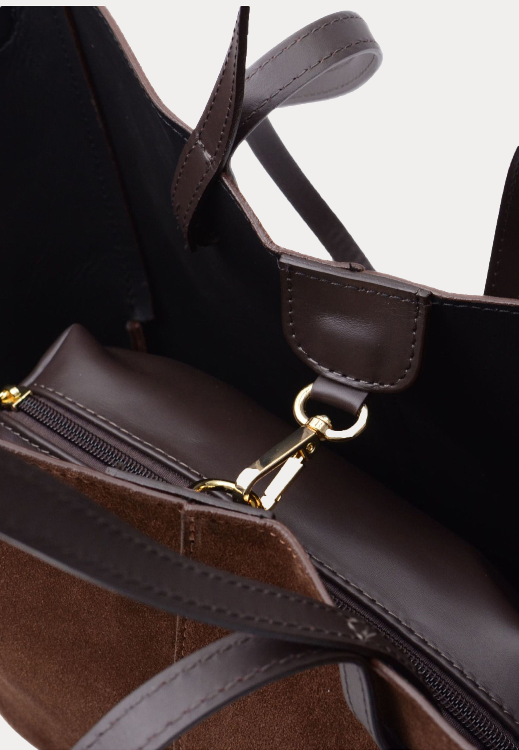Nola XL Suede Handbag 4