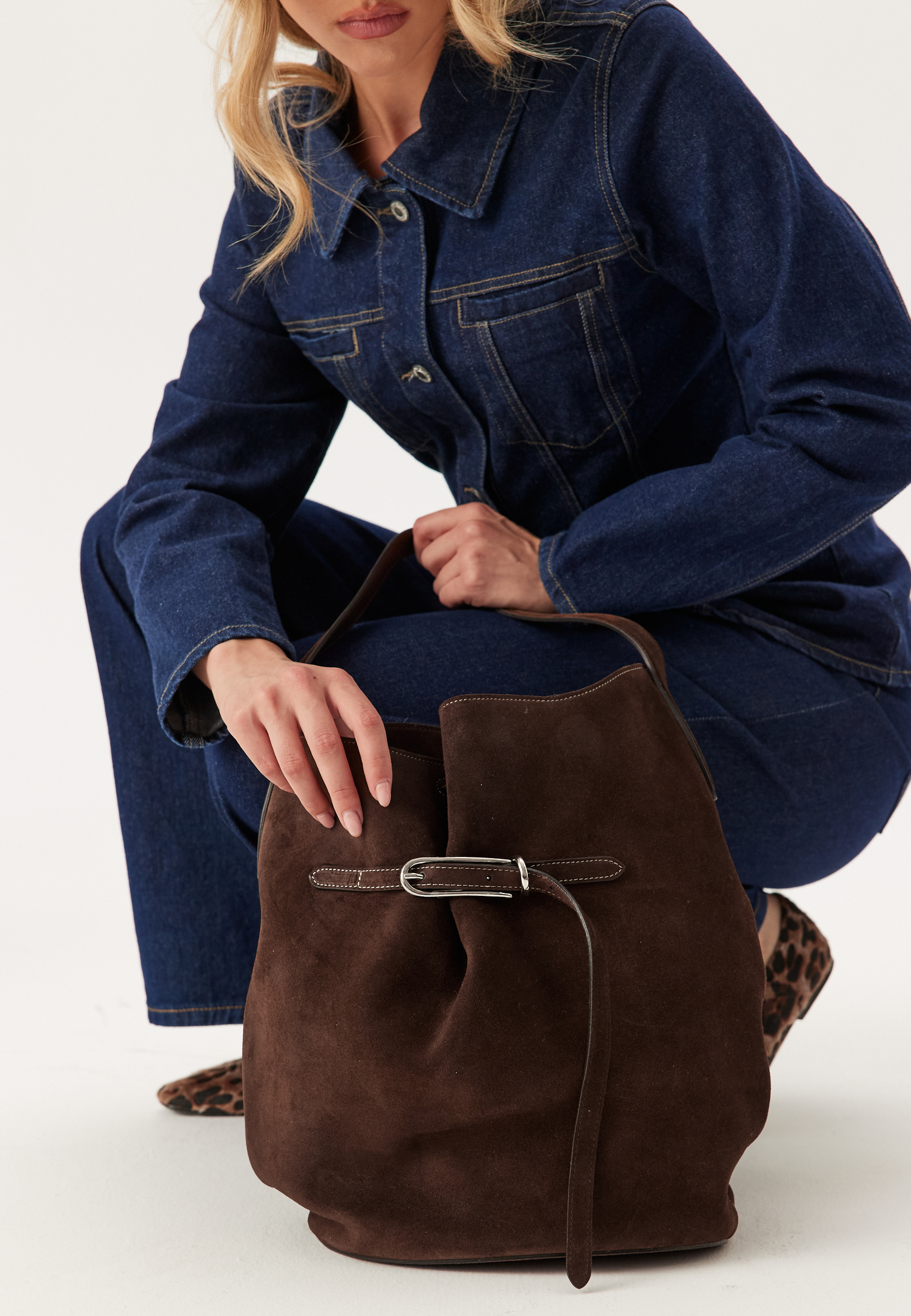 Belted Bucket Bag Large