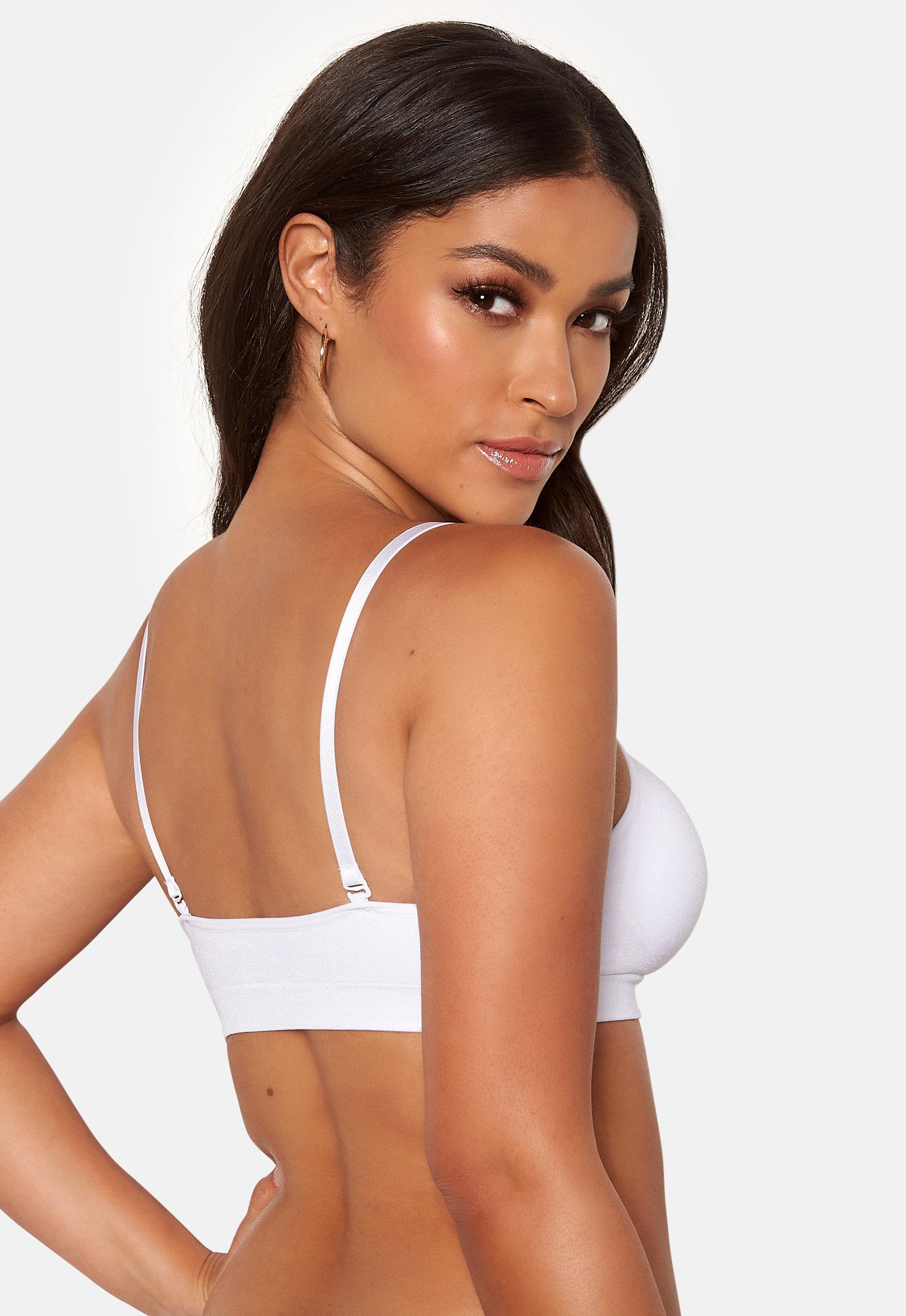 Alternativ bild 1 för Magic BH Comfort Bra Spagetthi Straps Vit nylon Medium Dam