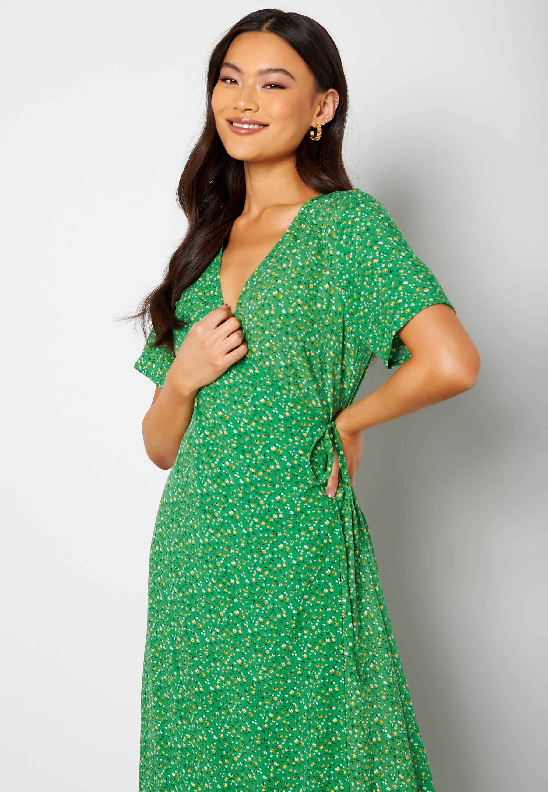Ema Elise L/S Long Wrap Dress 2