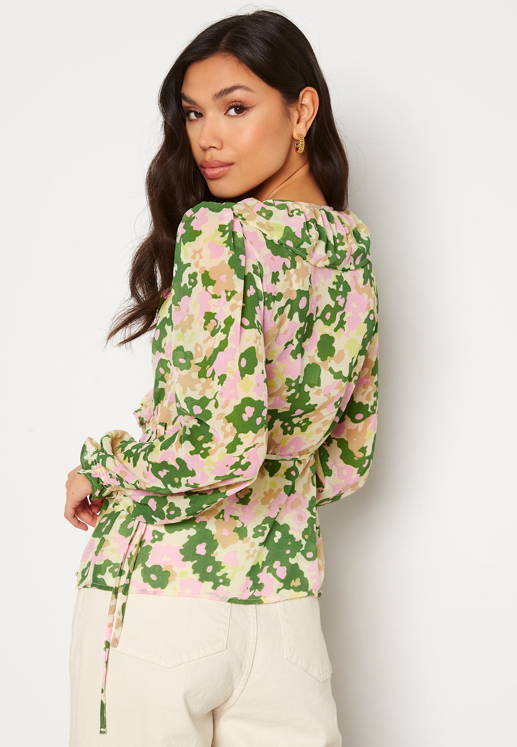Kirsten L/S Wrap Top 2