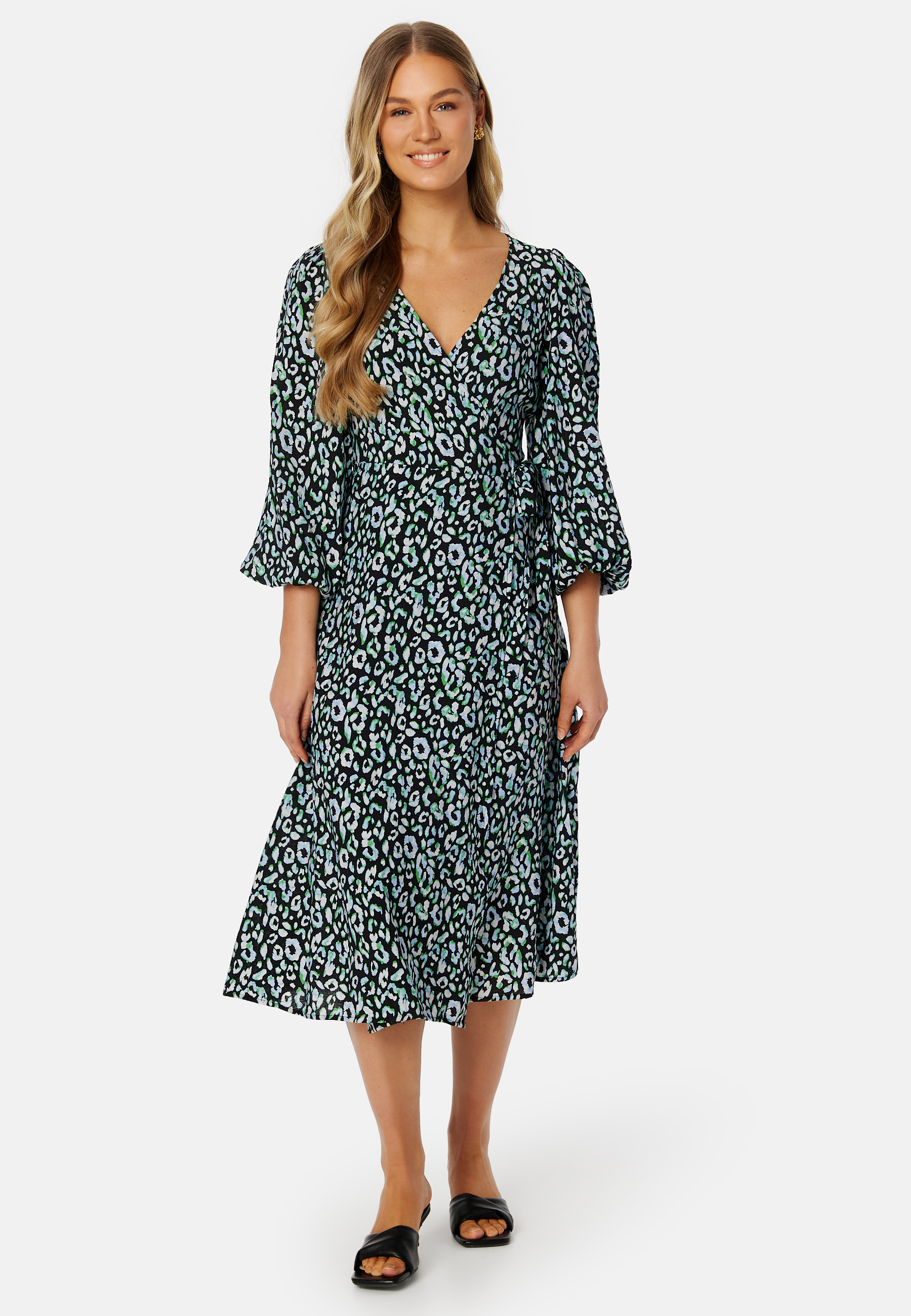 Leonora Wrap Midi Dress