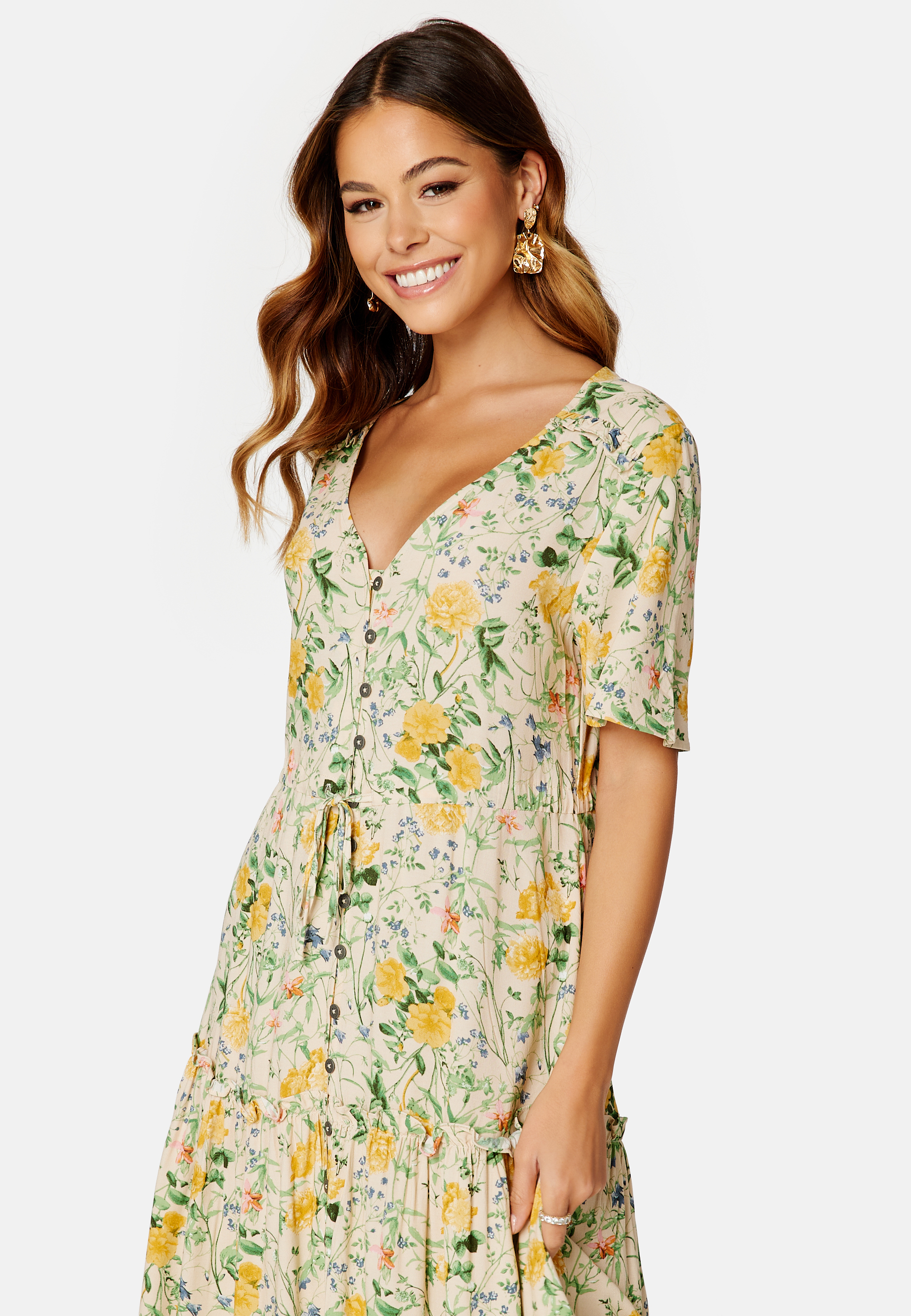 Objlorena S/S Long Dress 2