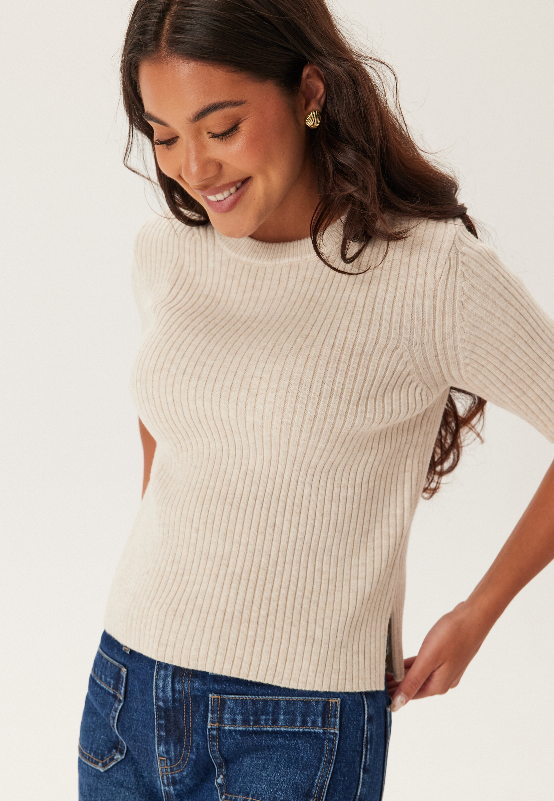 Objelva 2/4 RE O-NECK KNIT