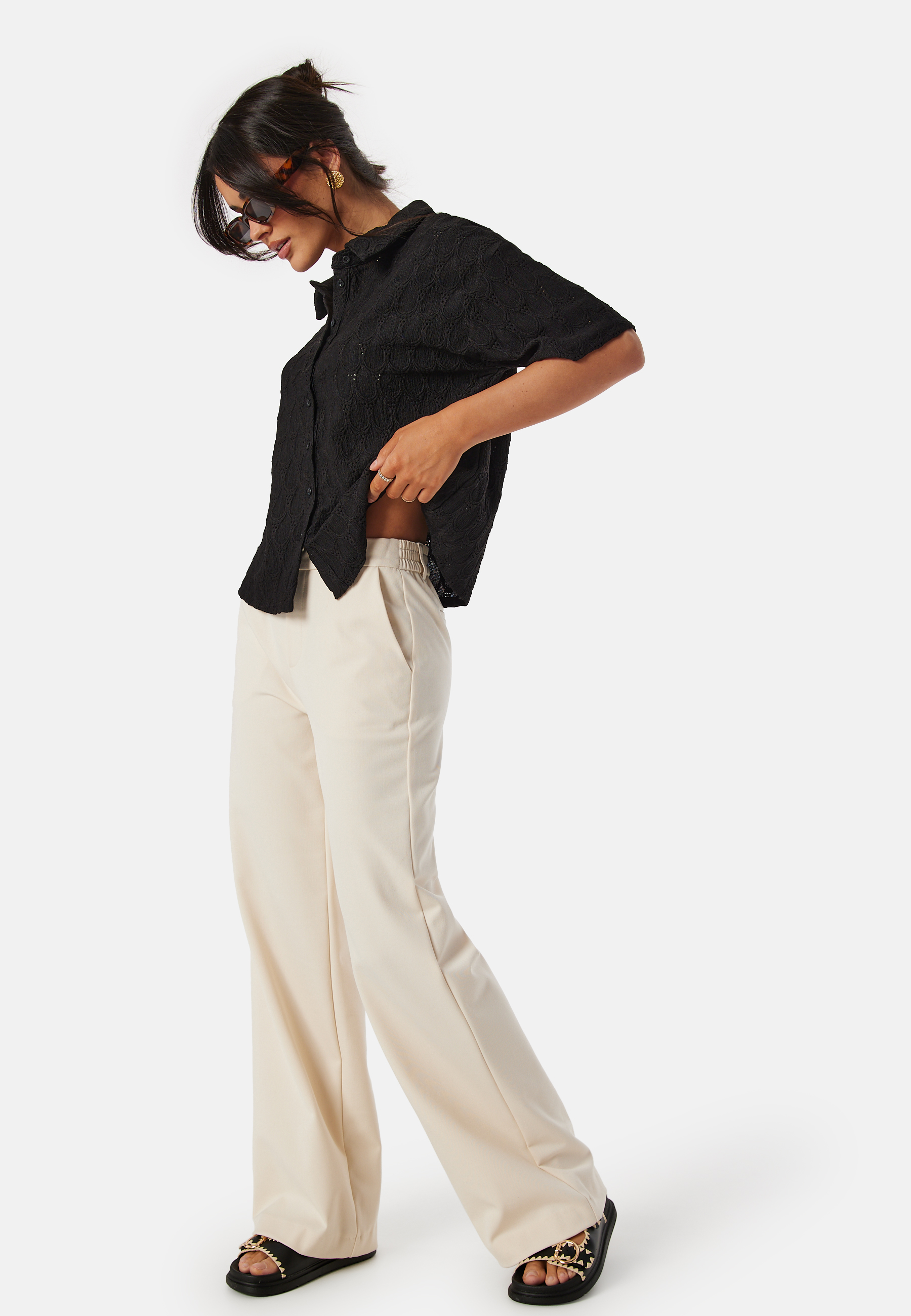 Objfeodora 2/4 sleeve shirt 2
